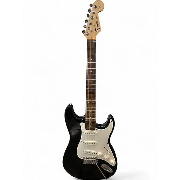 Used Squier Bullet Stratocaster Black Solid Body Electric Guitar