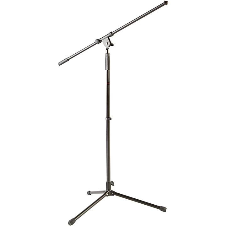 Tripod Mic Stand with Fixed Boom Black