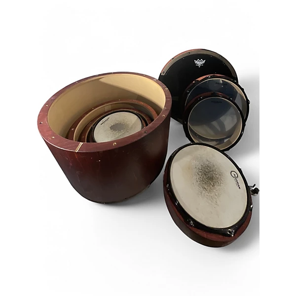 Whitney Drums Used Whitney Drums 5 Piece PENGUIN NESTING Walnut Drum Kit.gc