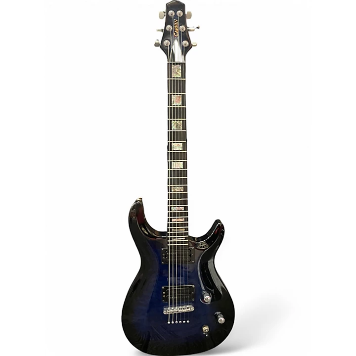 Used 2007 Carvin CT6M Trans Blue Solid Body Electric Guitar