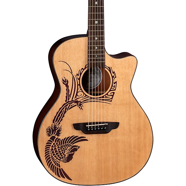 Oracle Phoenix Grand Concert Acoustic Electric Guitar Natural