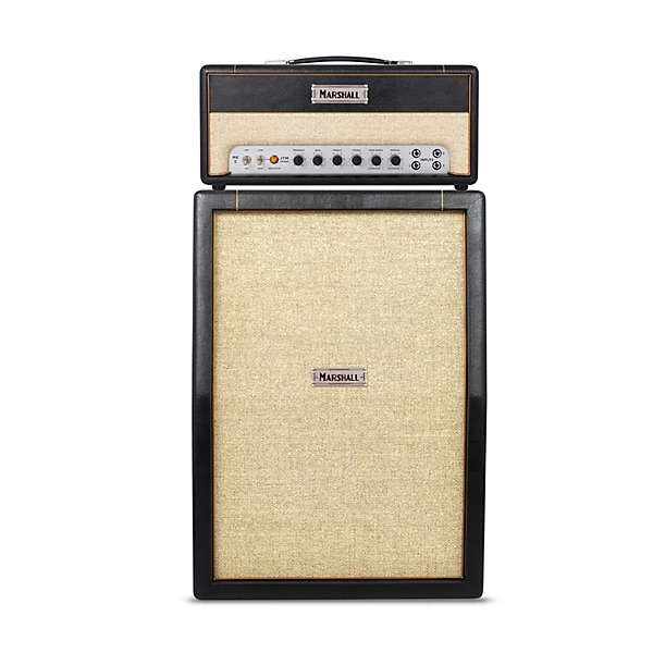 Studio JTM Tube Guitar Amp Stack with 2x12 Creamback Cabinet Black
