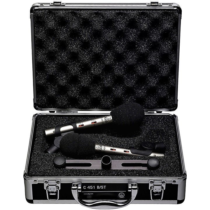 C451 B Small Diaphragm Condenser Microphone Matched Stereo Pair Black
