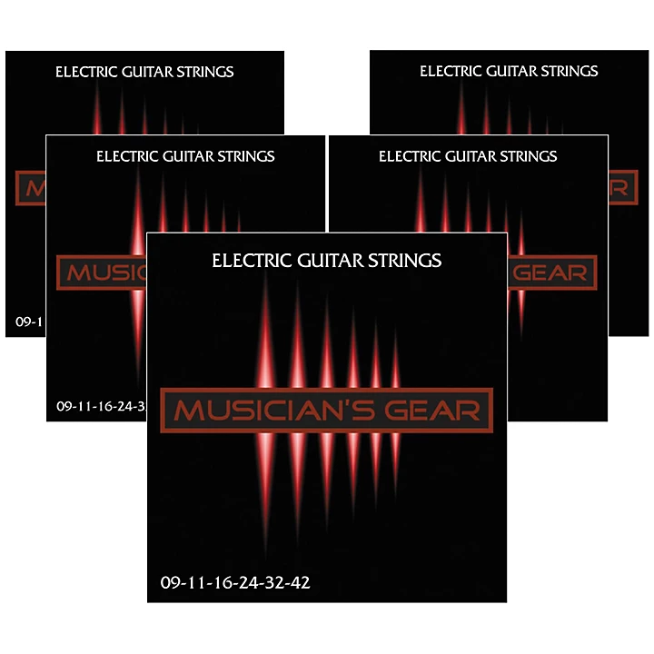 Electric Nickel Plated Steel Guitar Strings 9 42 5 Pack