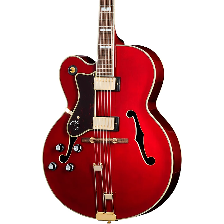 Broadway Left Handed Hollowbody Electric Guitar Wine Red