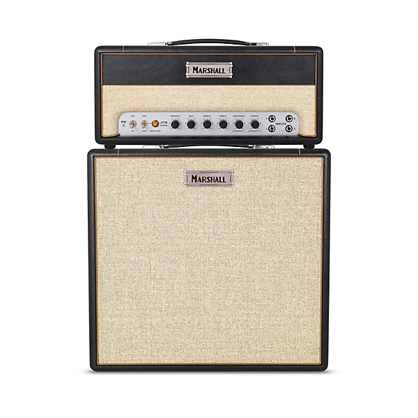 Studio JTM Tube Guitar Amp Stack with 1x12 Creamback Cabinet Black