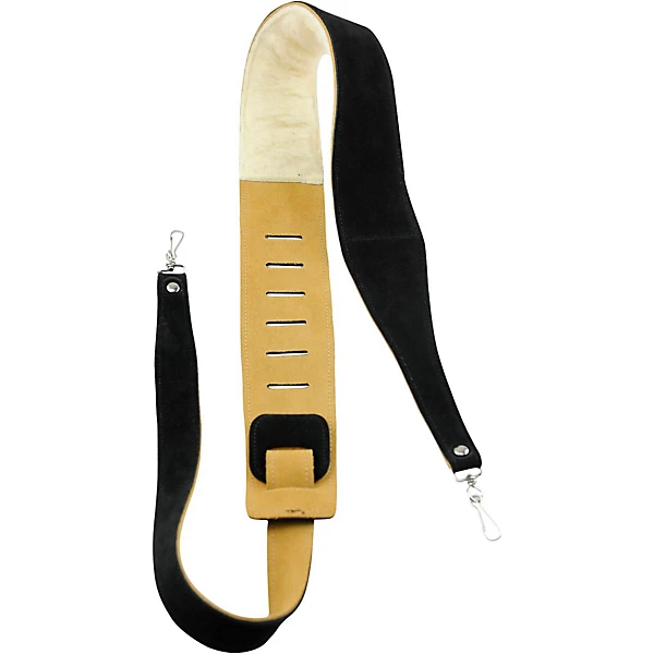 Suede Banjo Strap Black 445 to 53 in