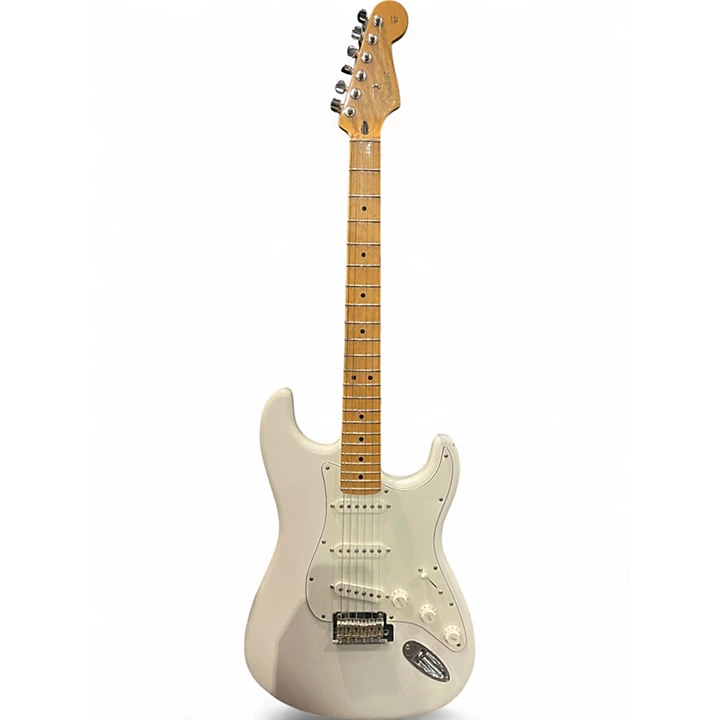 Used 2018 Fender Player Stratocaster White Solid Body Electric Guitar