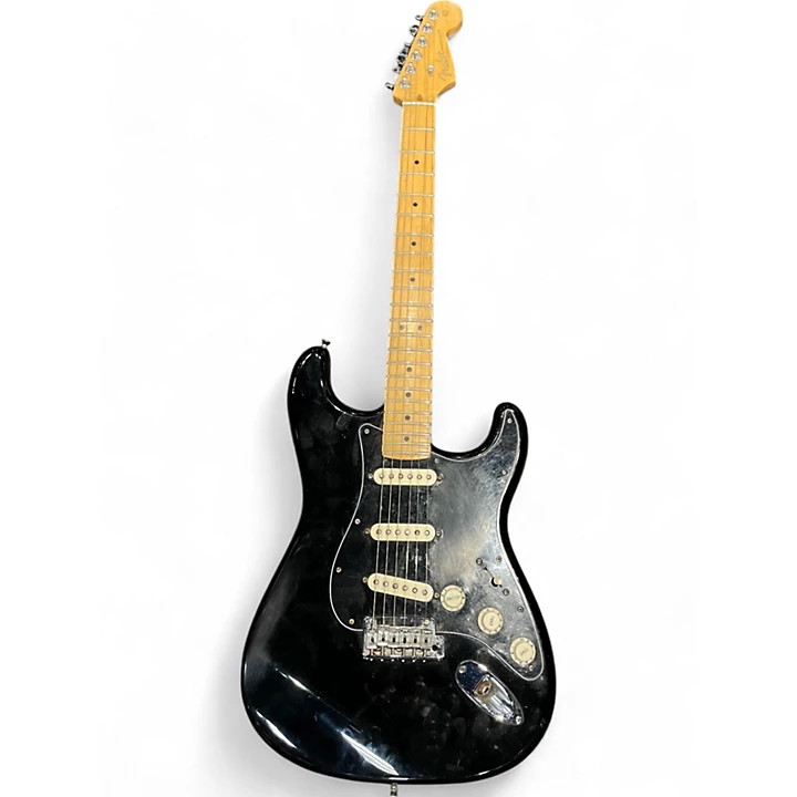 Used Fender American Standard Stratocaster Black Solid Body Electric Guitar