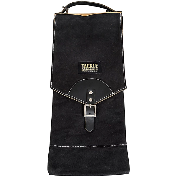 Black Waxed Canvas Compact Stick Bag