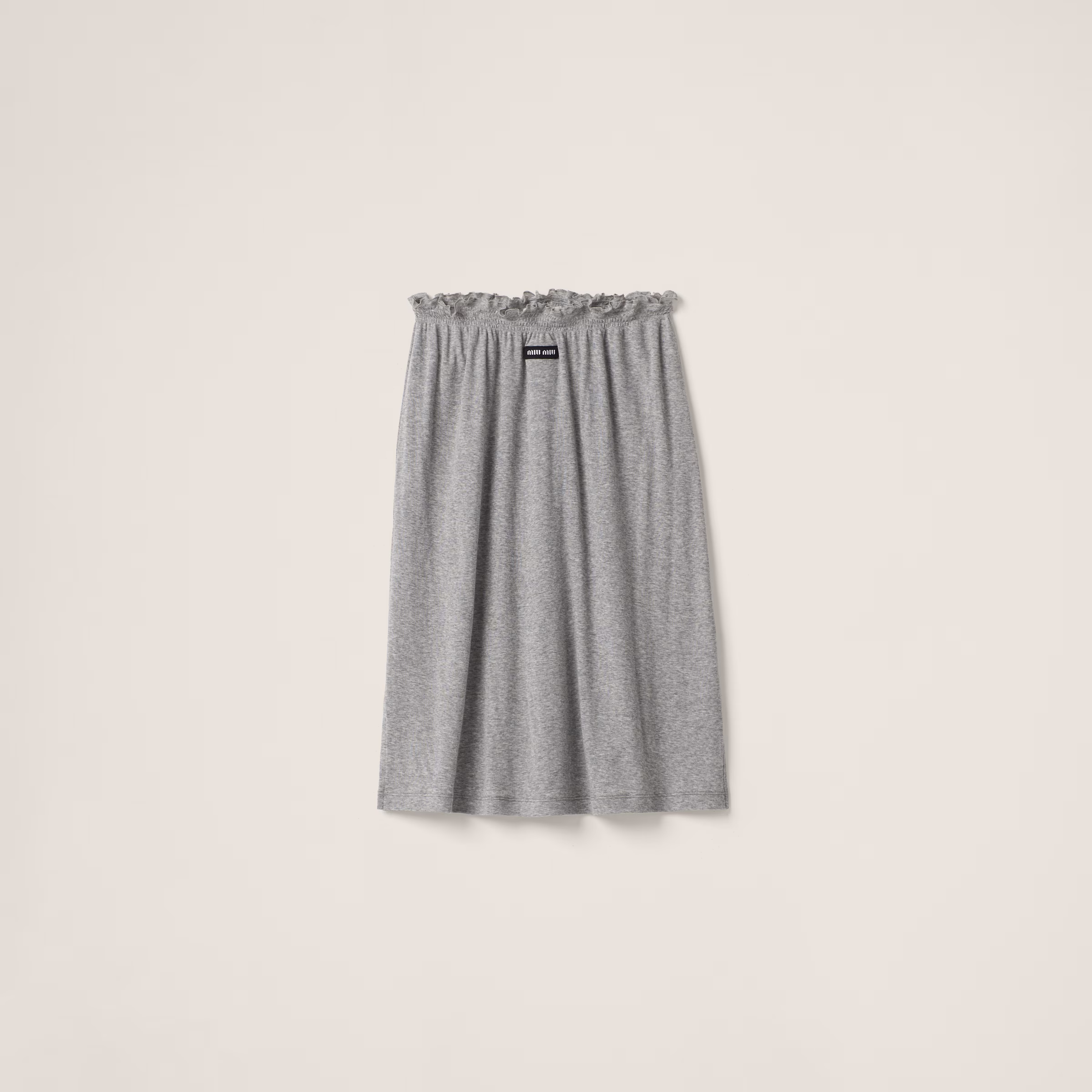 Ribbed Jersey Skirt