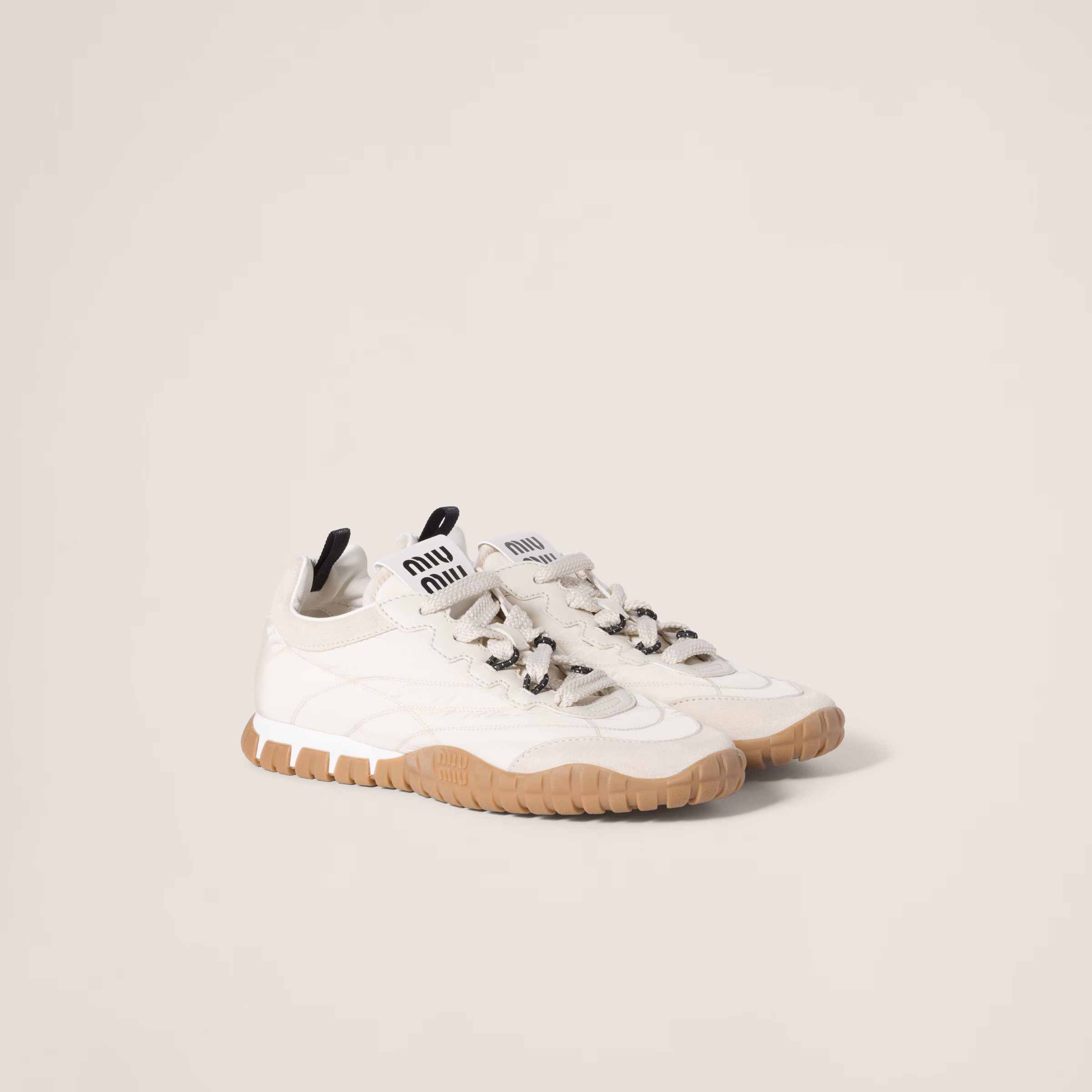 Tyre Technical Fabric And Suede Sneakers