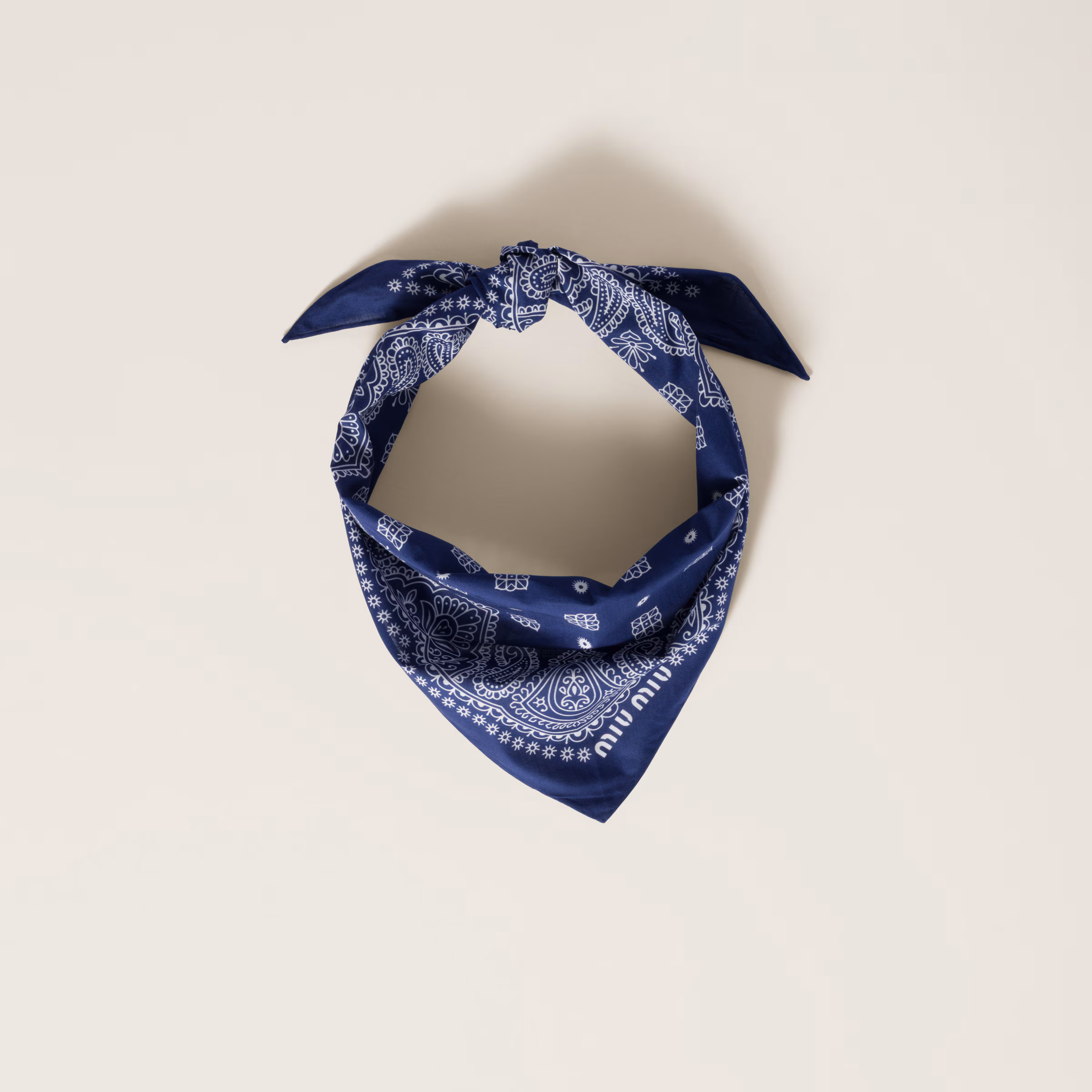 Printed Poplin Scarf