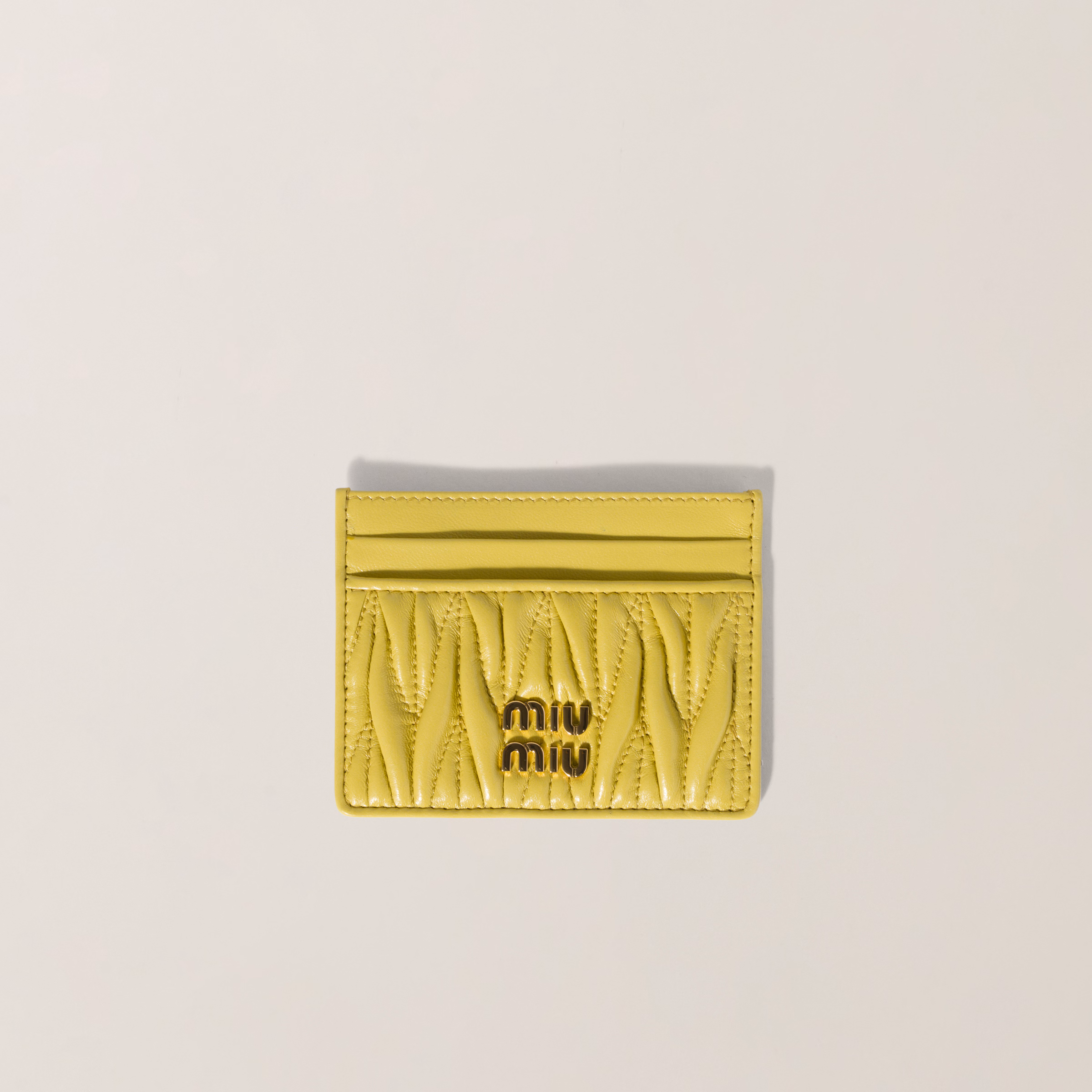 Matelassé Nappa Leather Card Holder