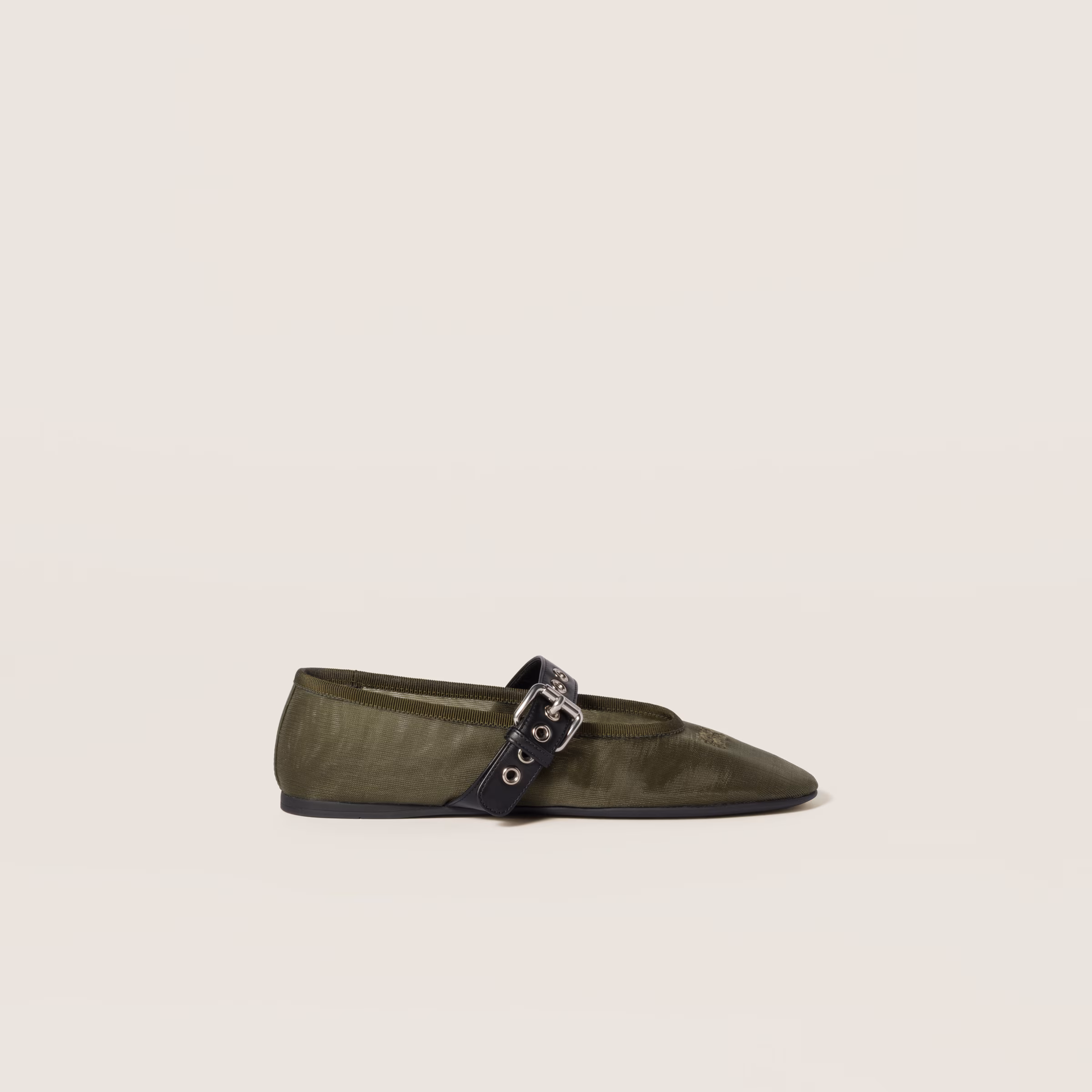 Mesh Fabric Ballerinas