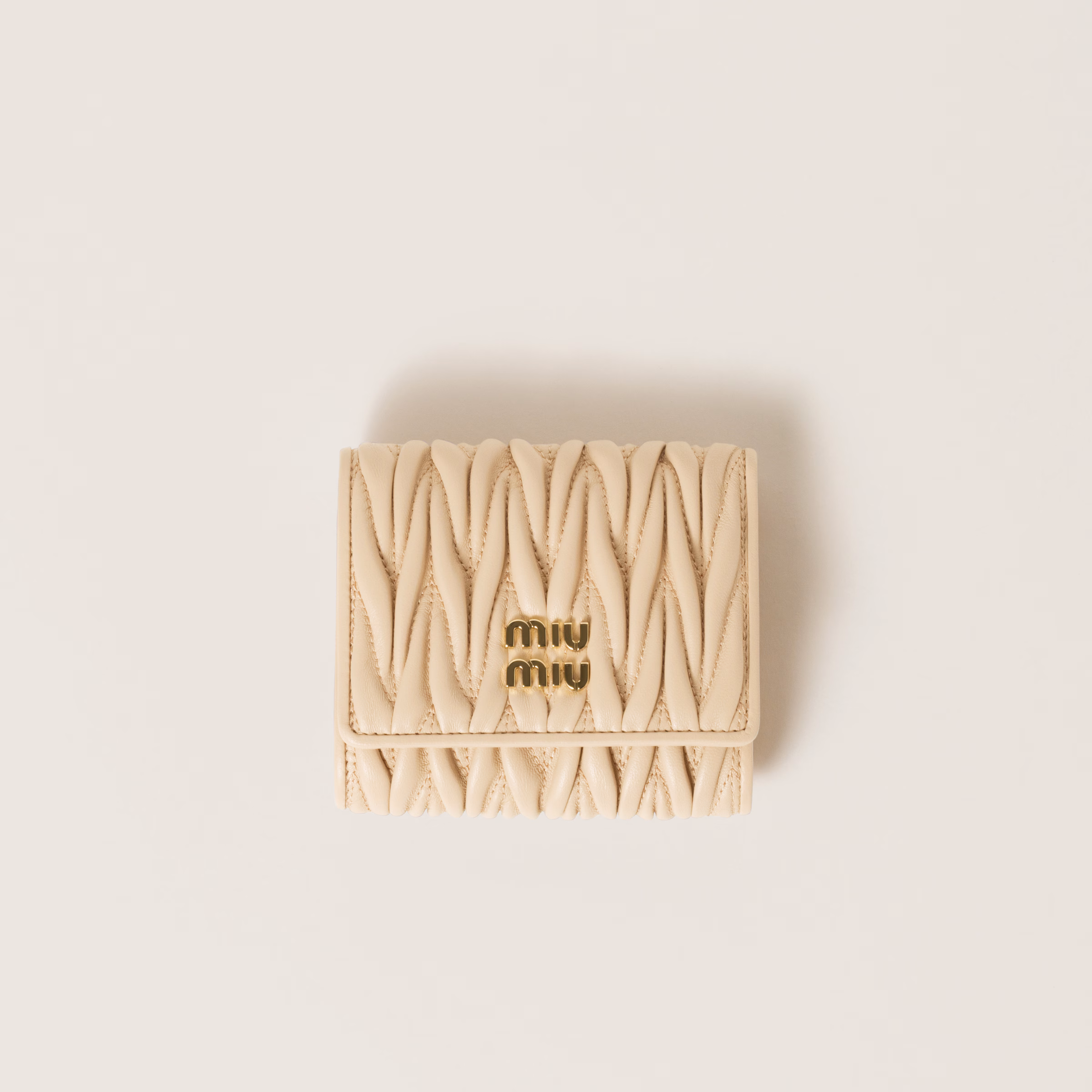Small Matelassé Nappa Leather Wallet
