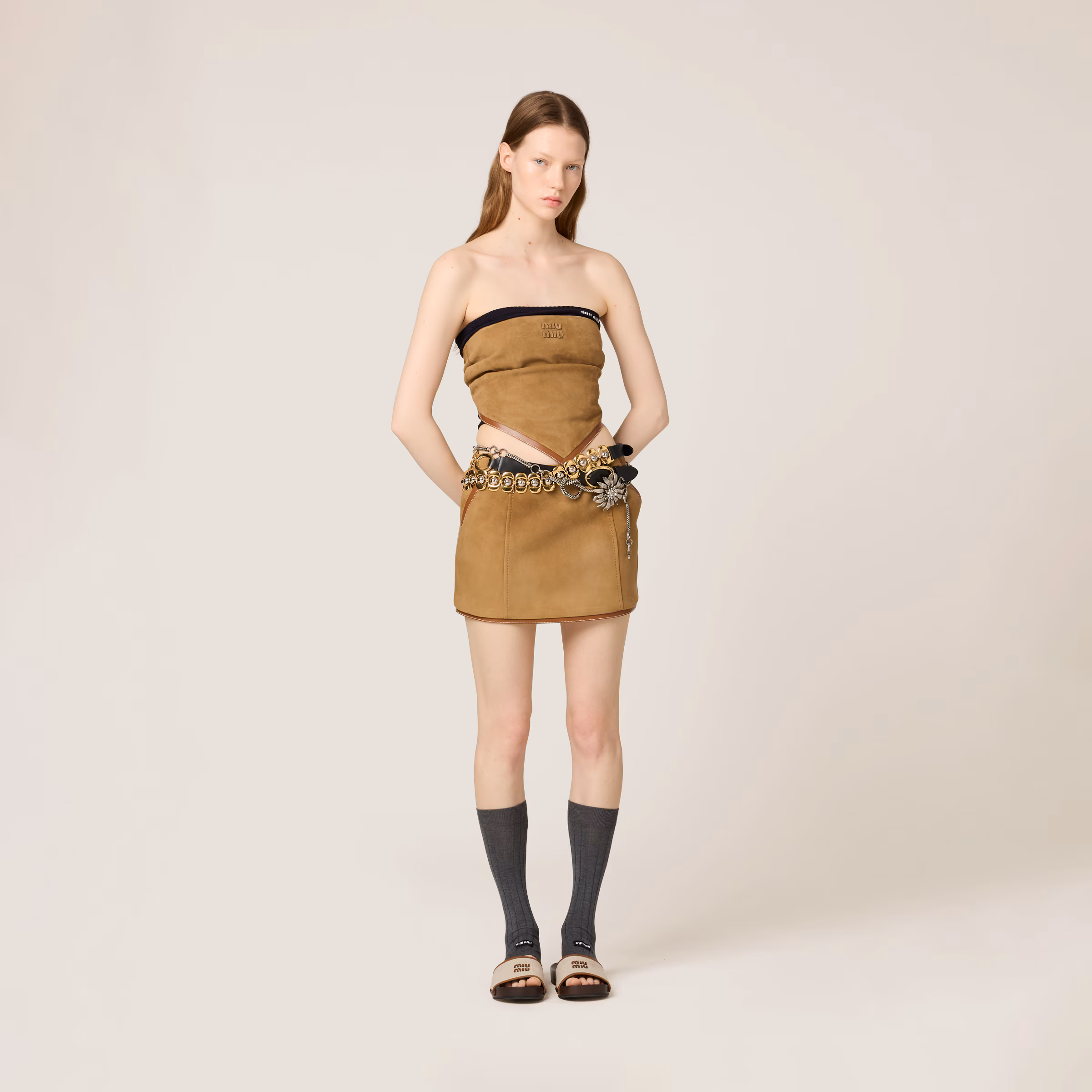 Suede Skirt