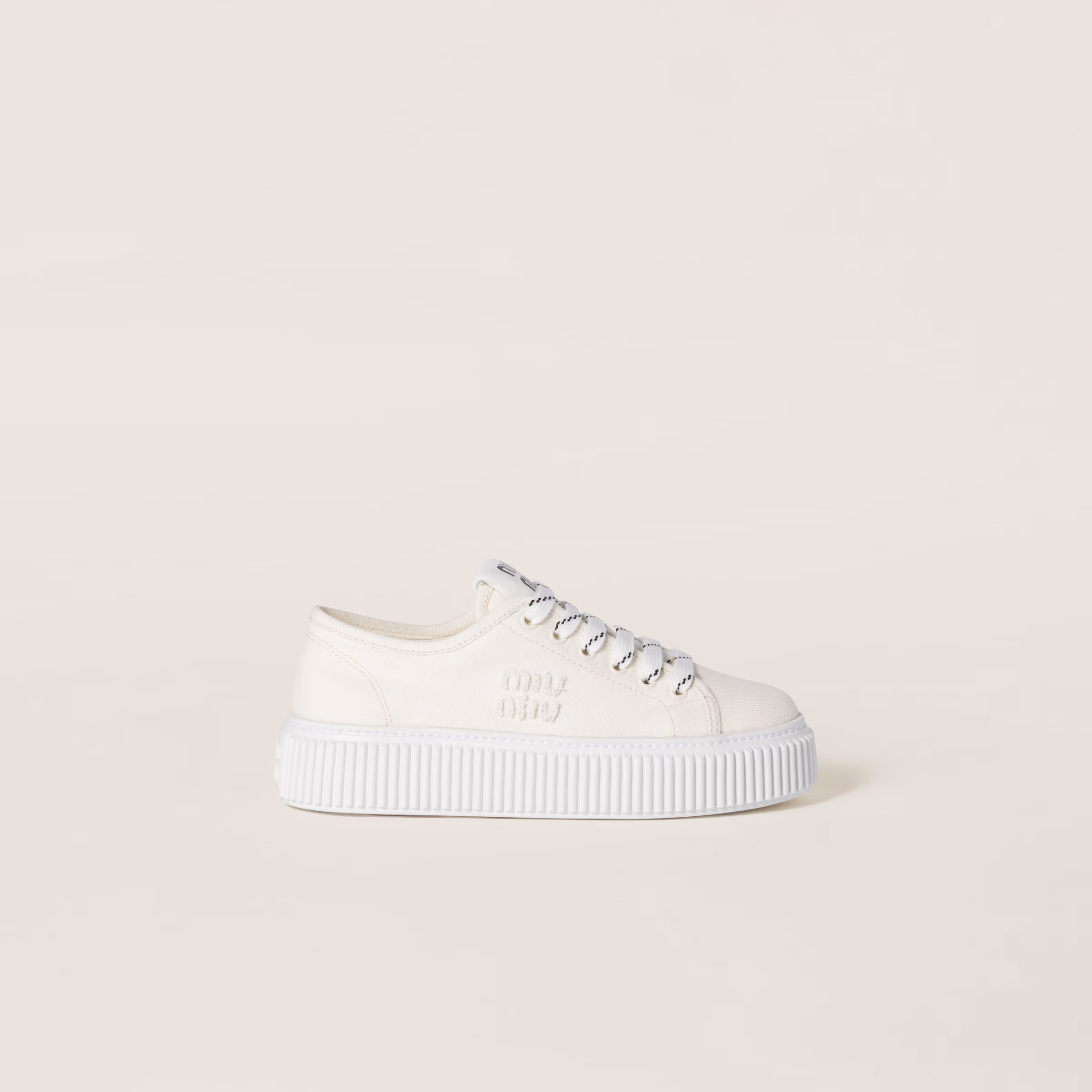 Denim Sneakers With Logo