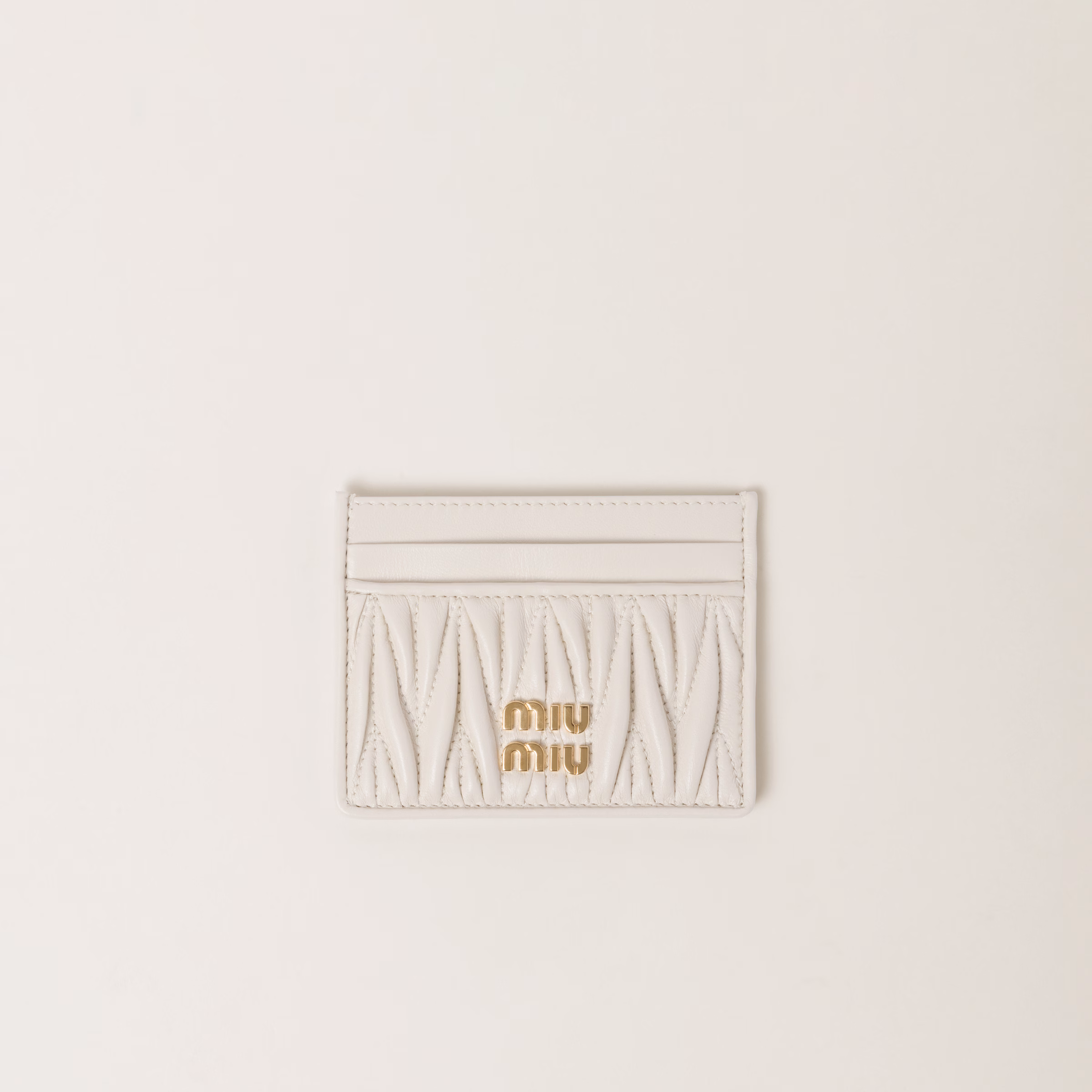 Matelassé Nappa Leather Card Holder