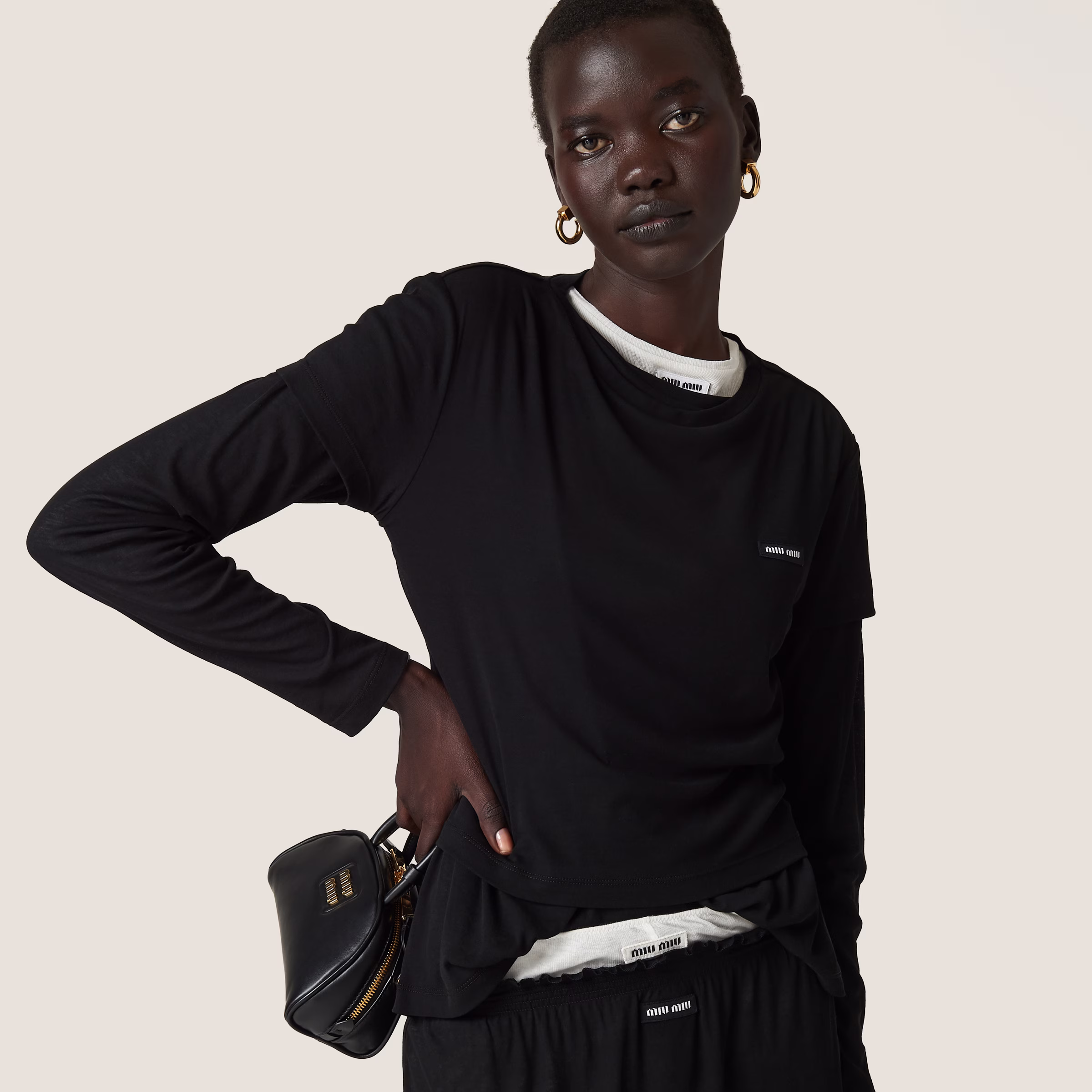 Ribbed Jersey T-Shirt