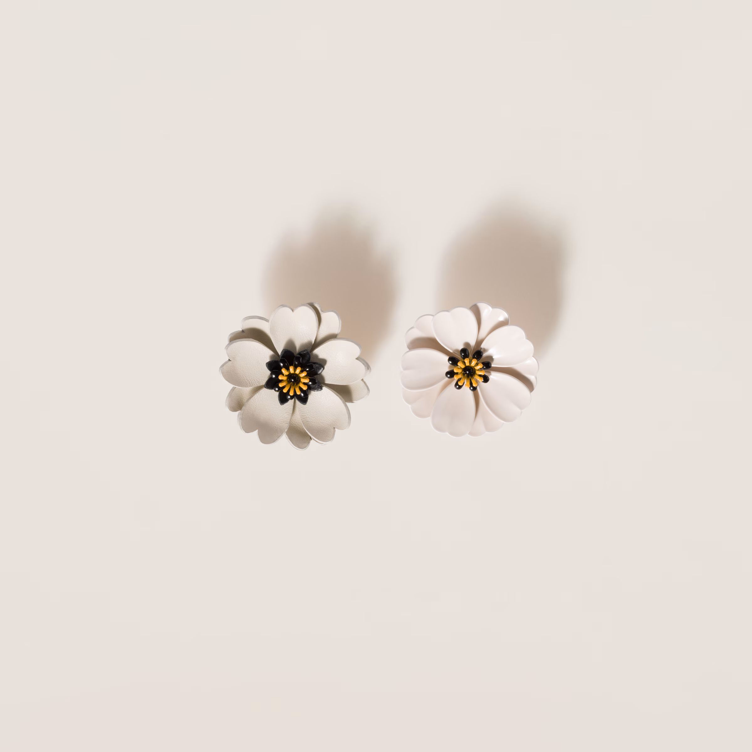 Metal And Leather Earrings