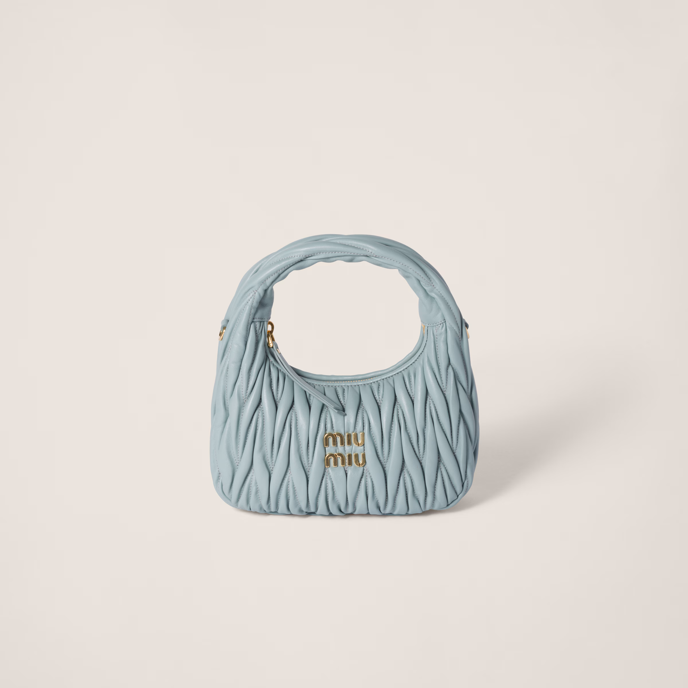 Wander Matelassé Nappa Leather Hobo Bag