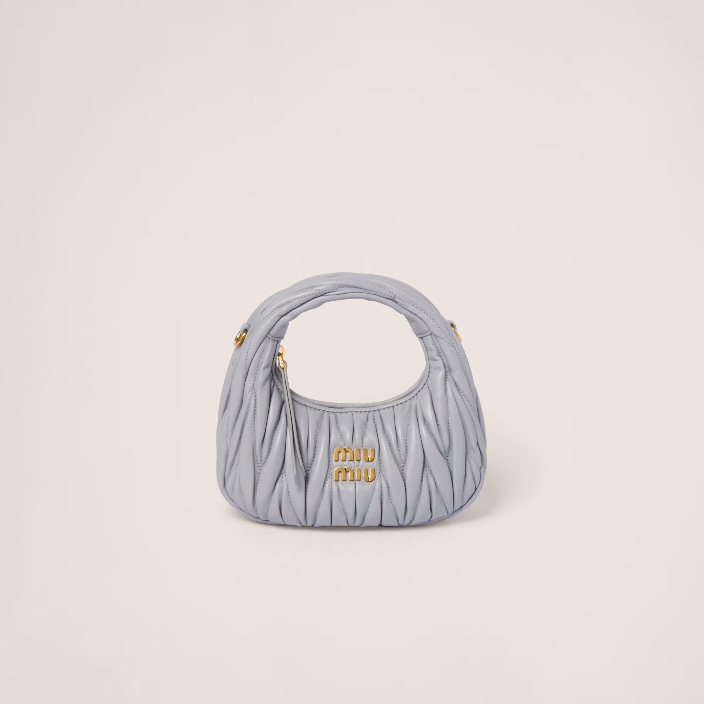 Wander Matelassé Nappa Leather Hobo Mini-Bag