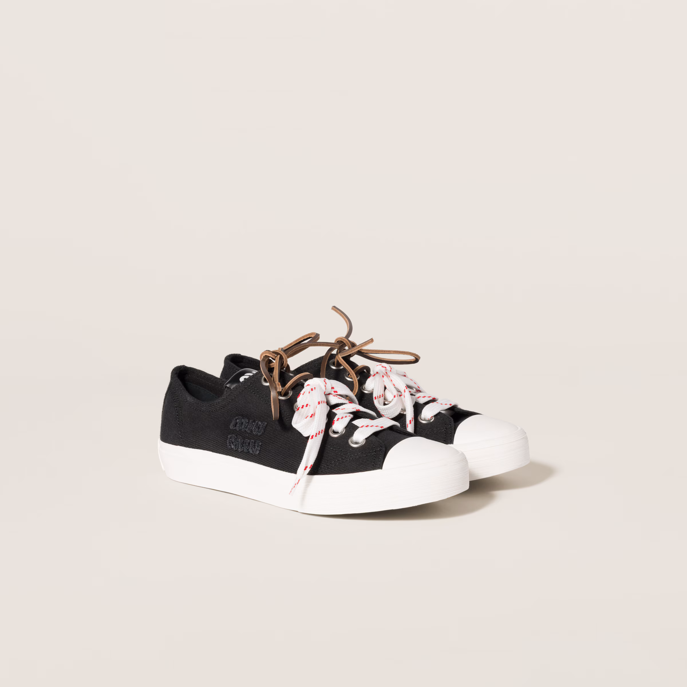 Washed Denim Sneakers