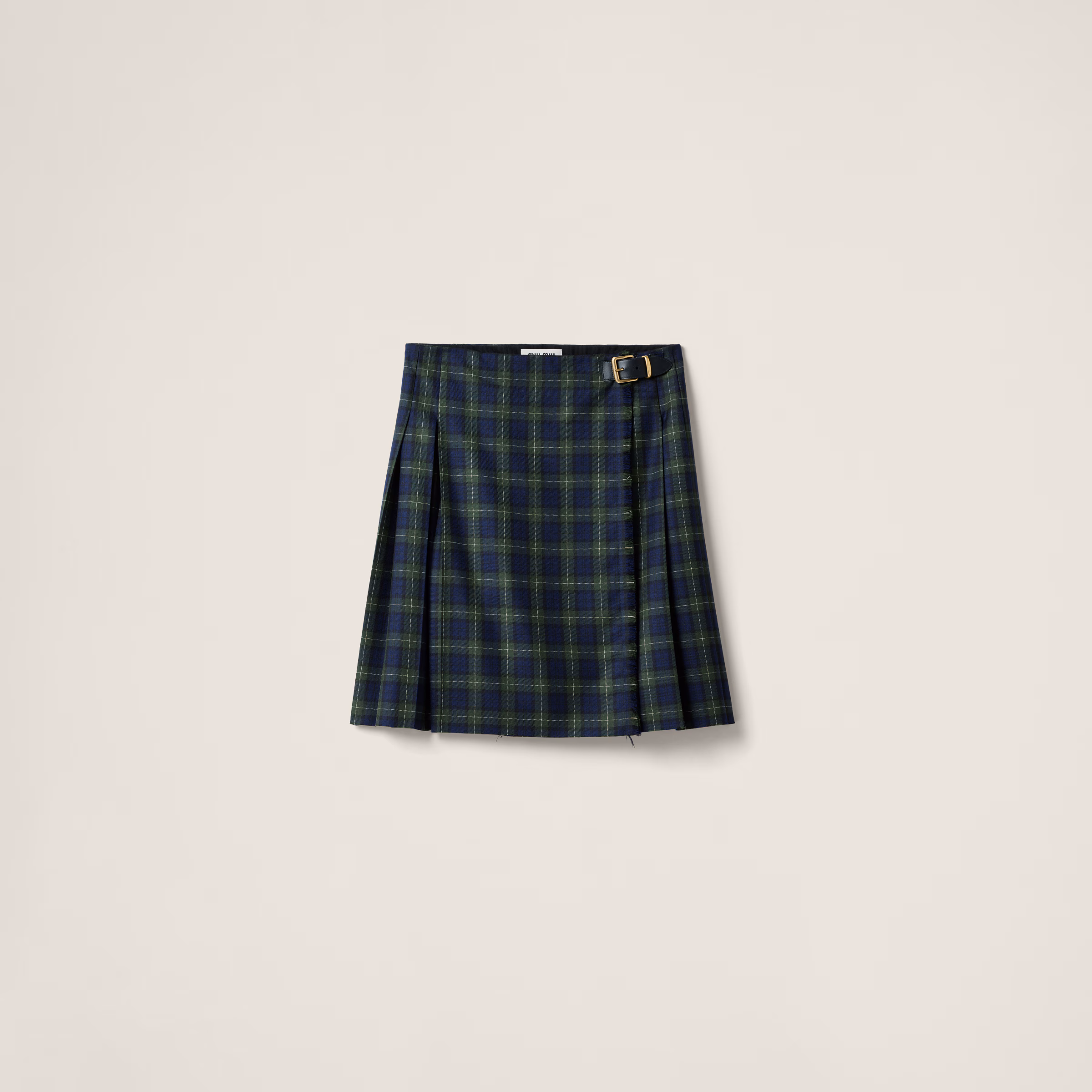 Pleated Tartan Skirt