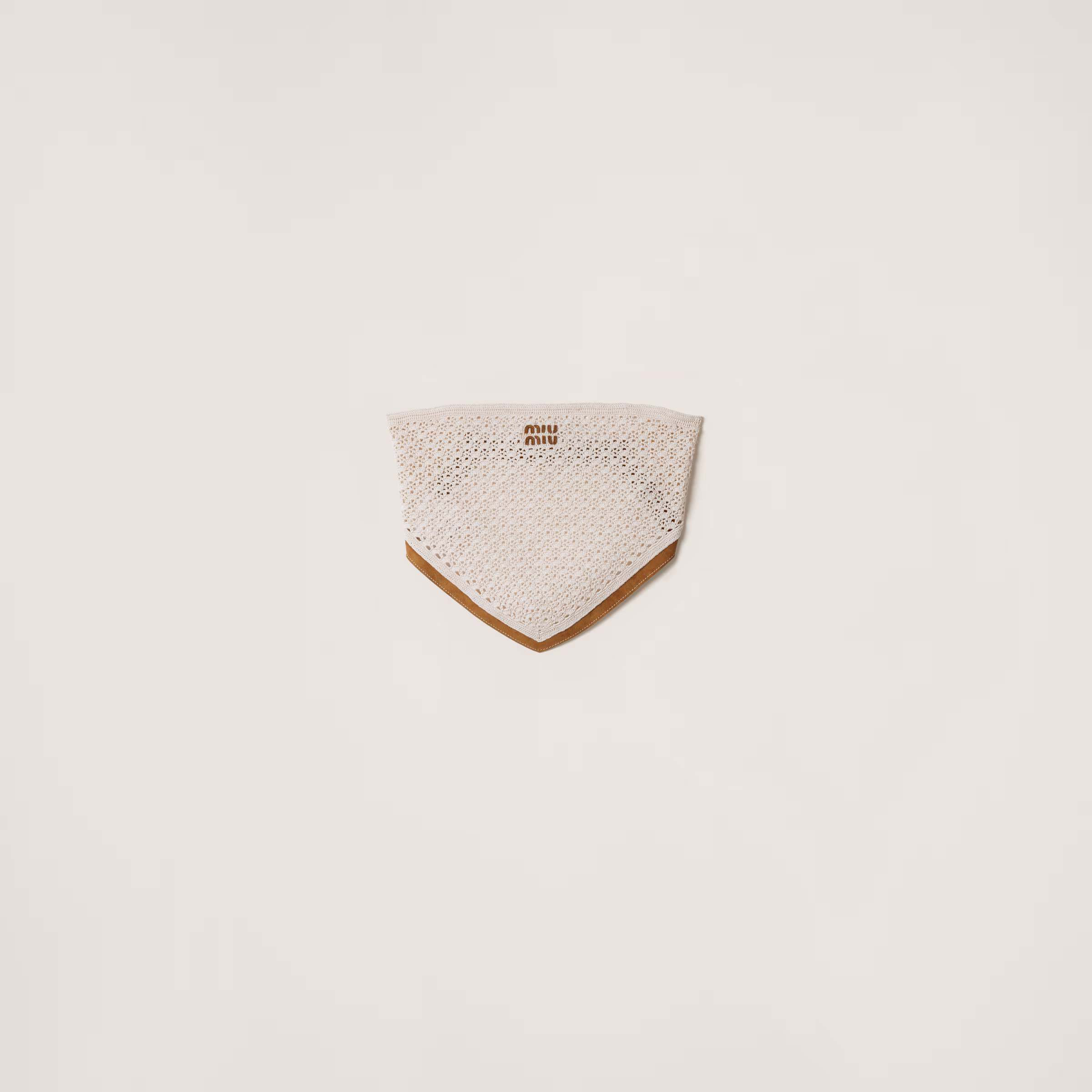 Cotton And Suede Bandana Top