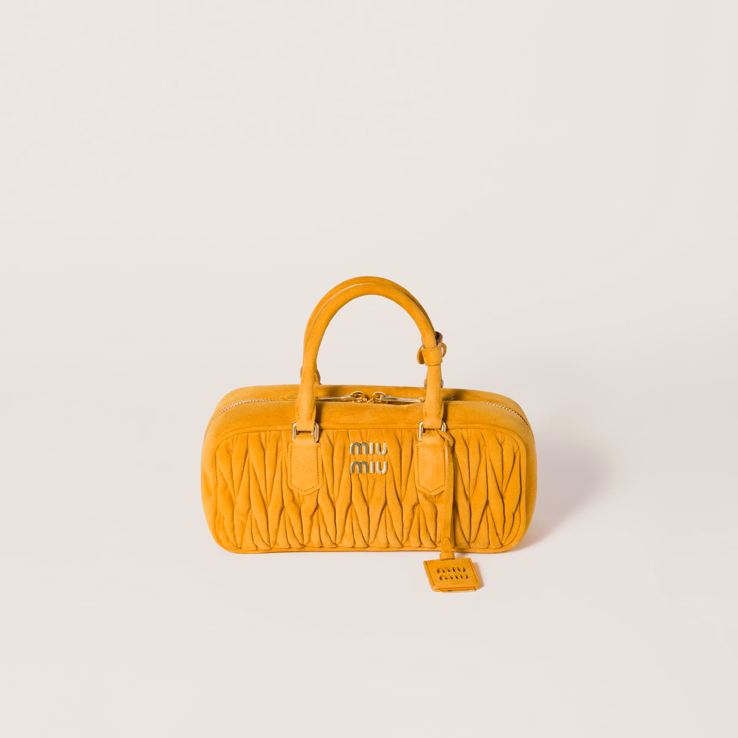 Arcadie Matelassé Suede Bag