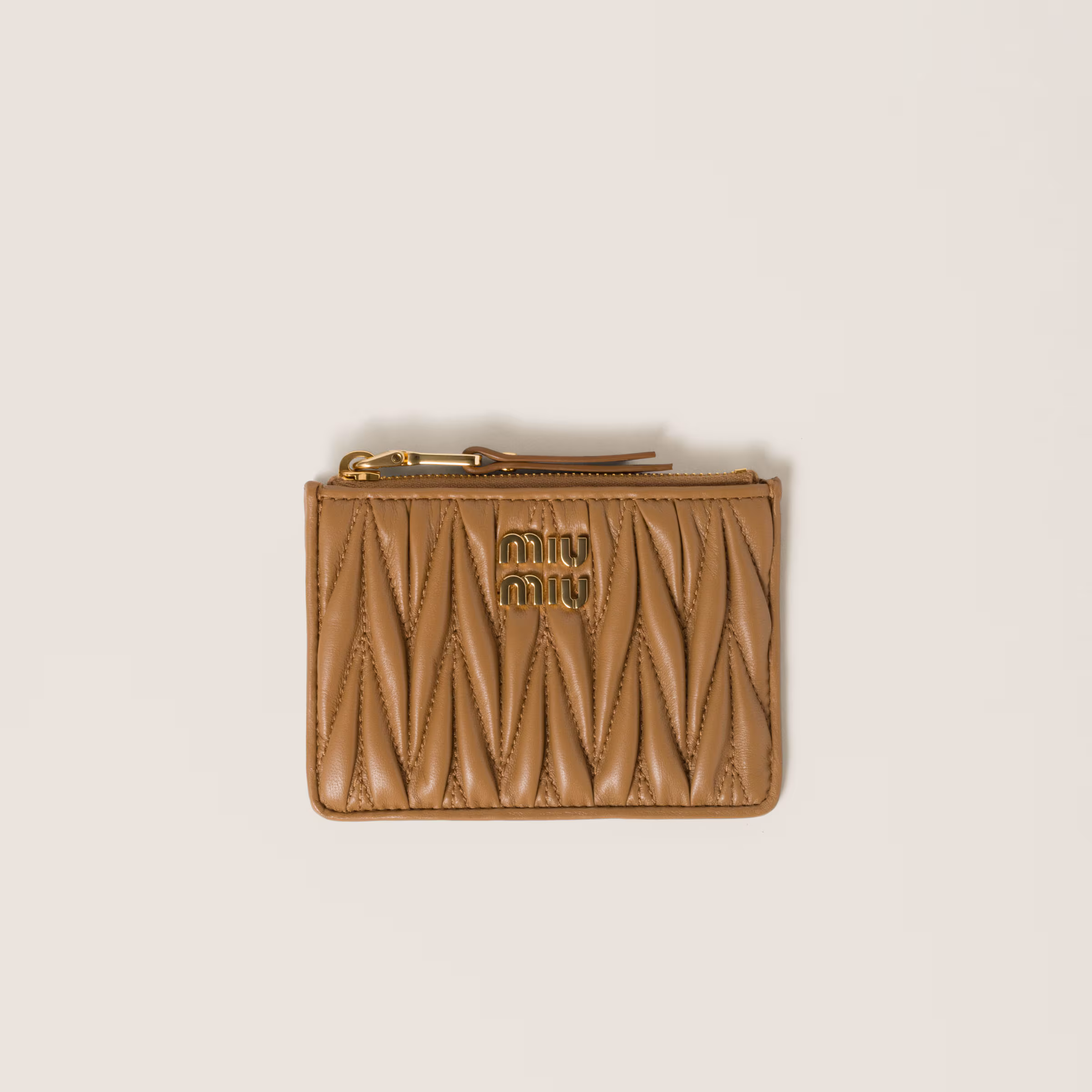 Matelassé Nappa Leather Card Holder