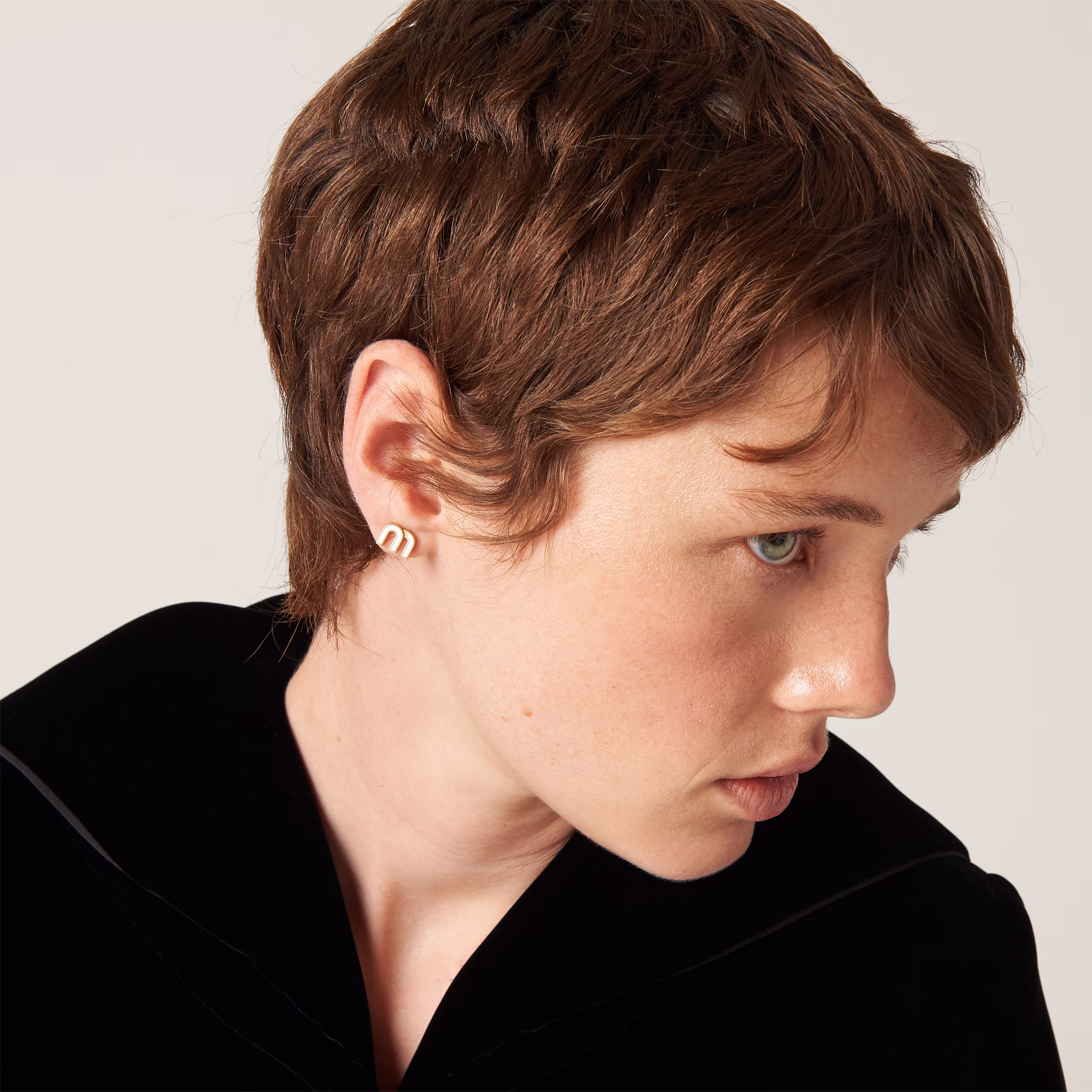 Enameled Metal Earrings