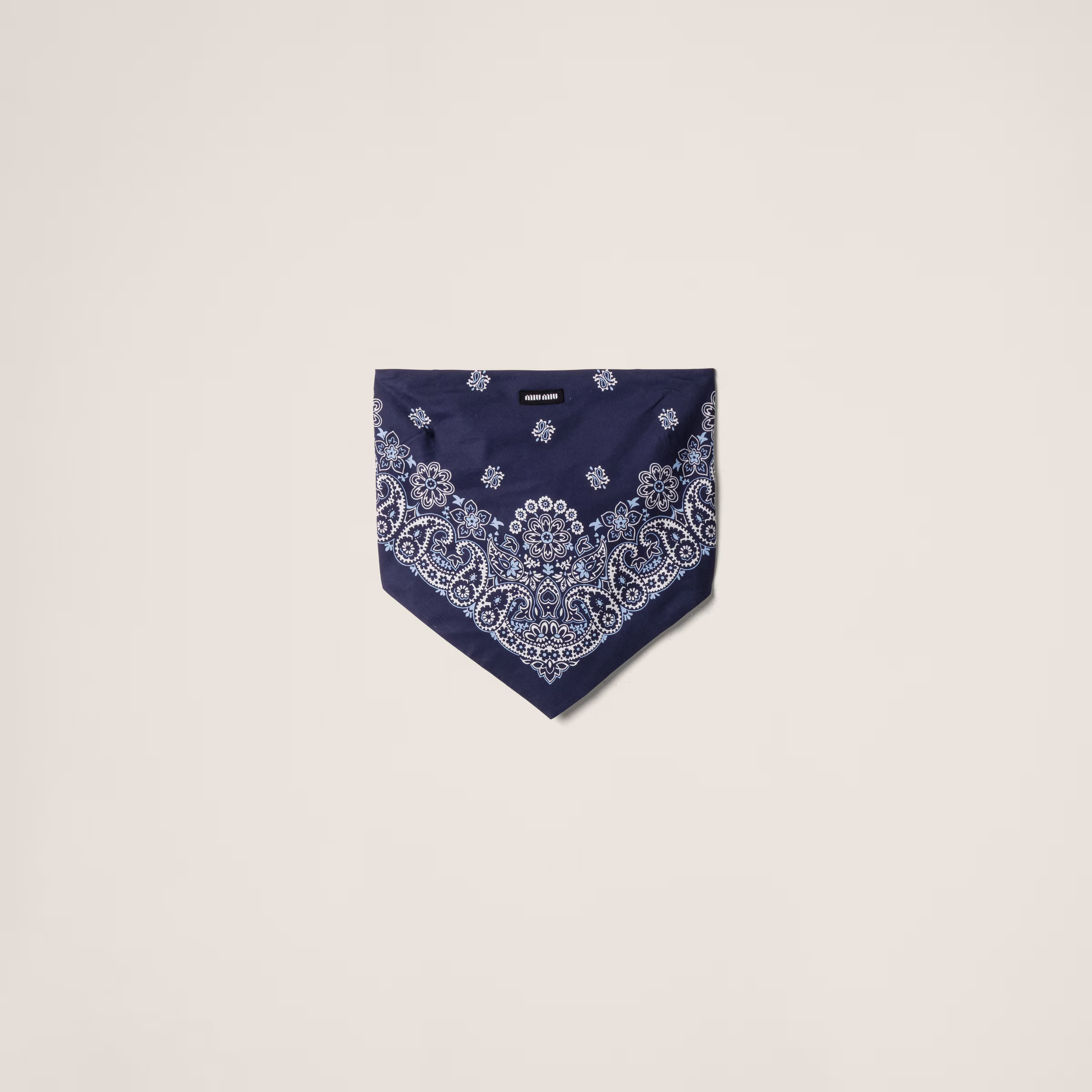 Printed Poplin Bandana Top