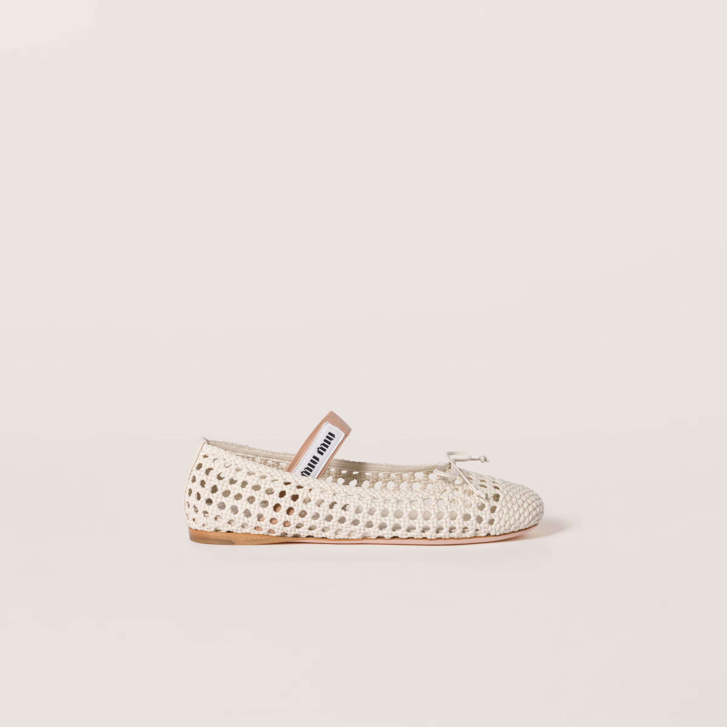 Woven Nappa Leather Ballerinas