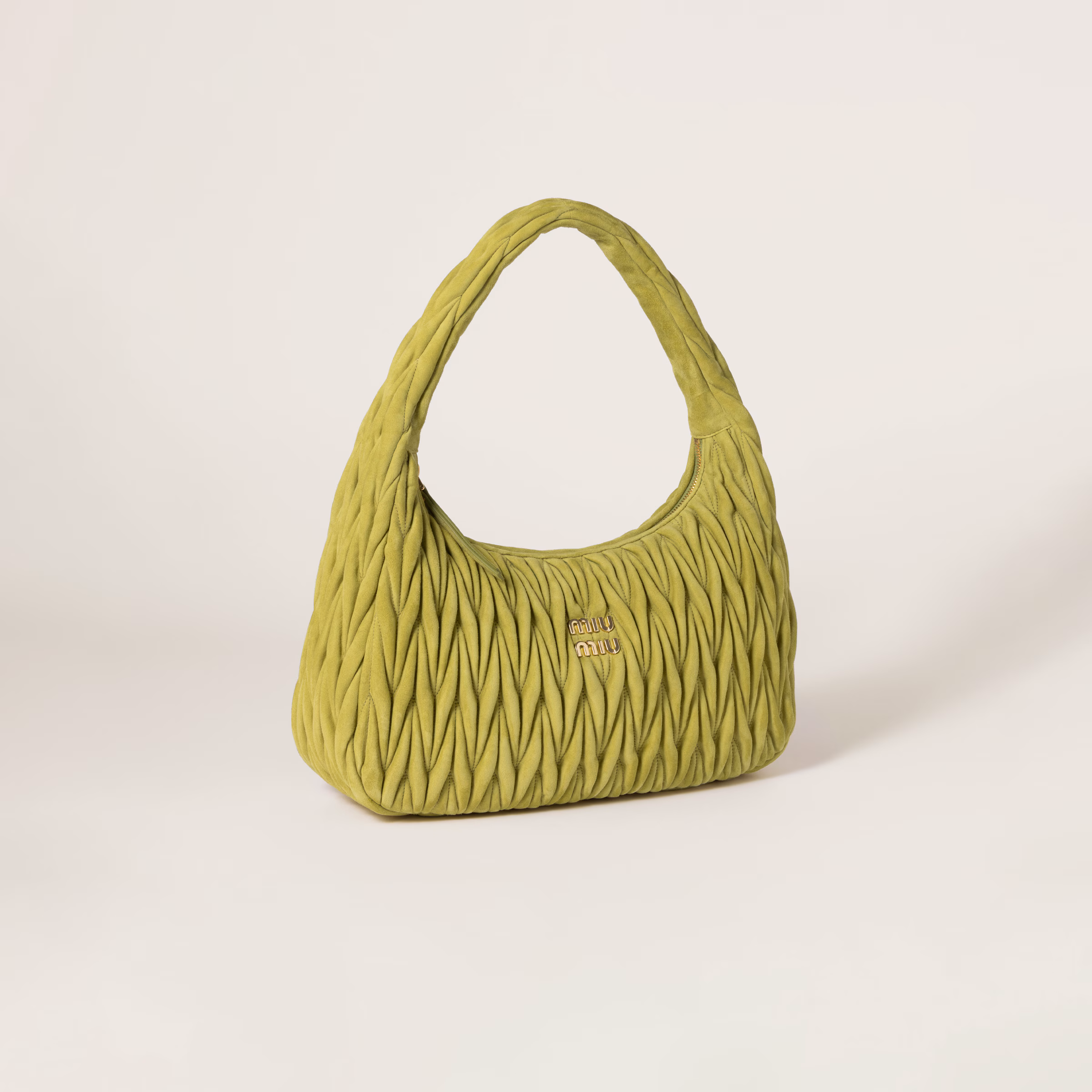 Wander Matelassé Suede Bag