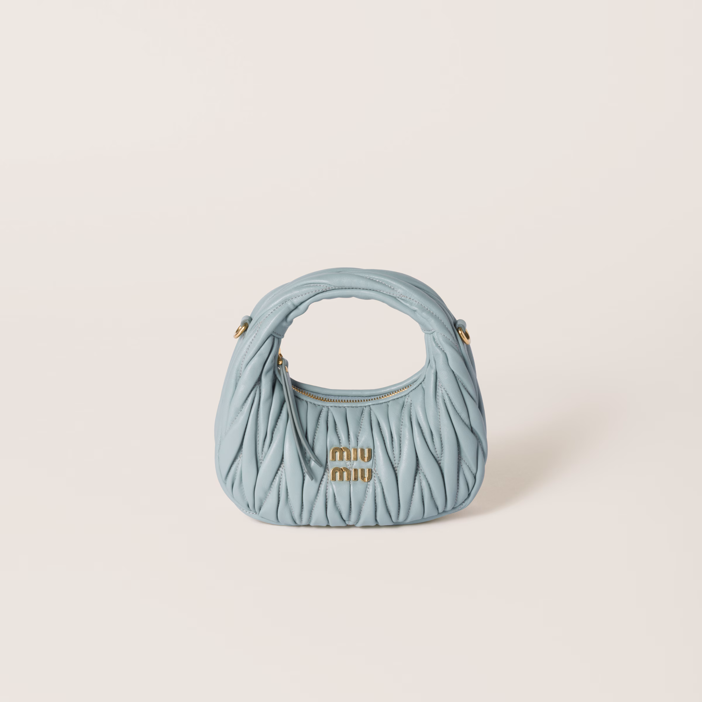 Wander Matelassé Nappa Leather Hobo Mini-Bag