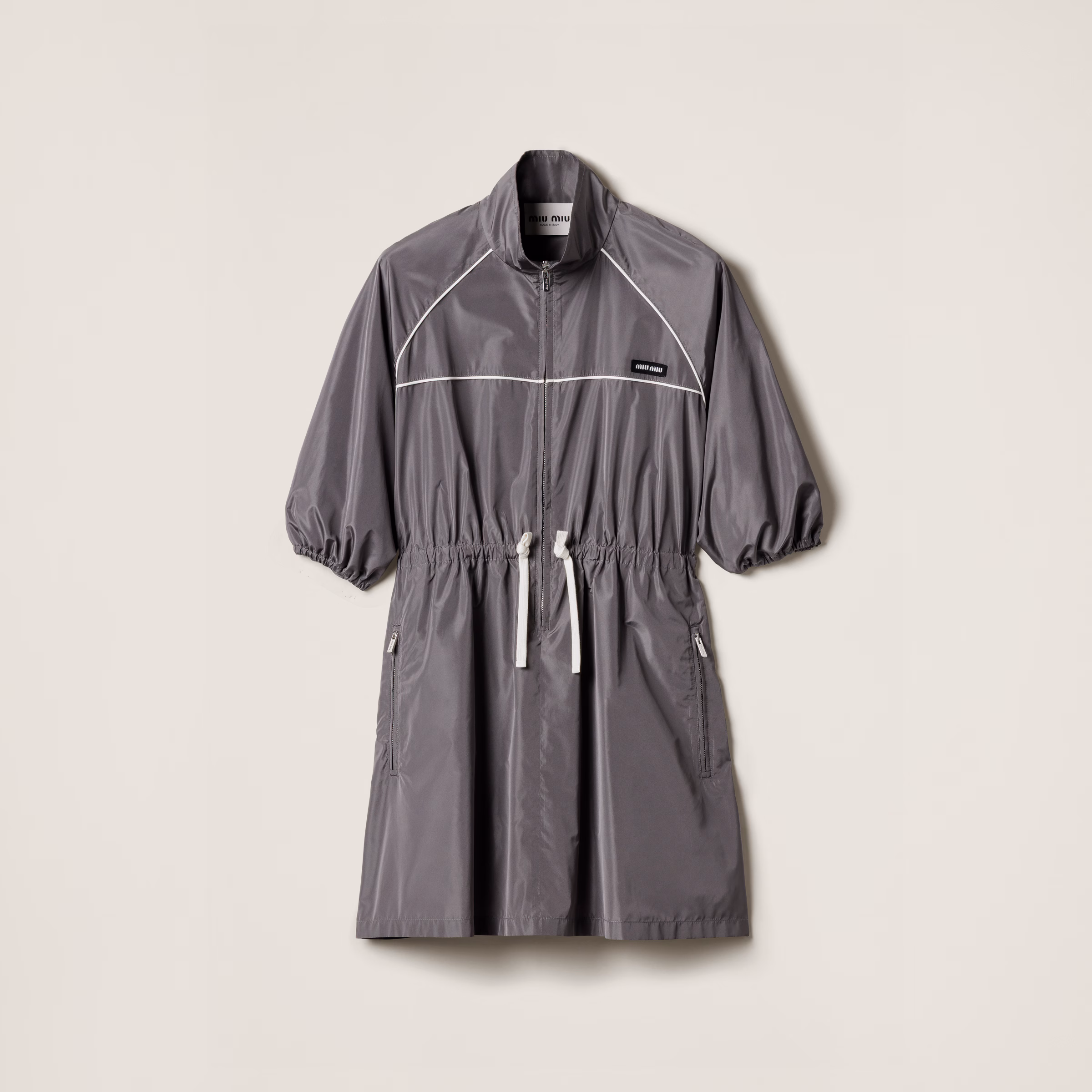 Technical Silk Mini-Dress