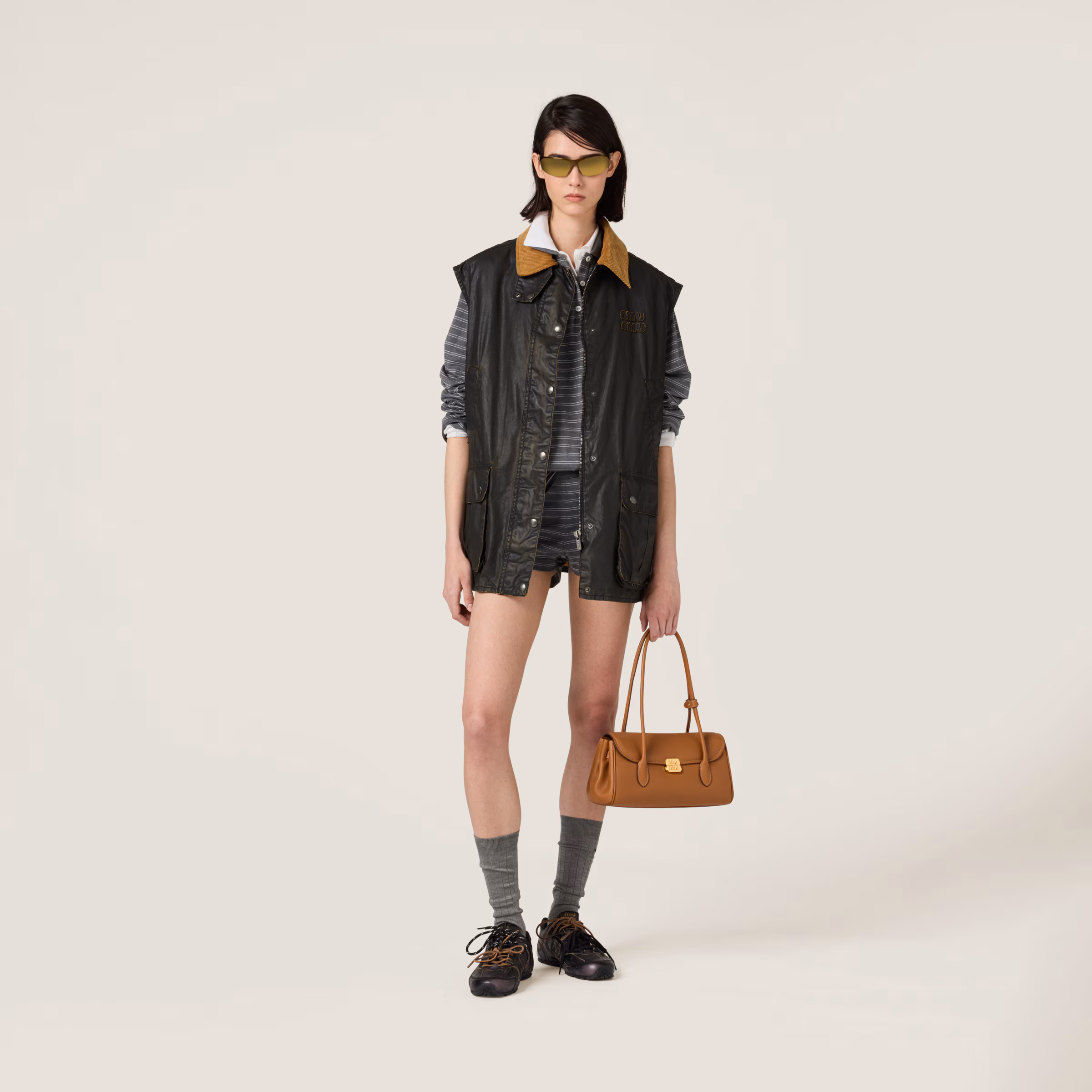 Resin-Finish Poplin Vest