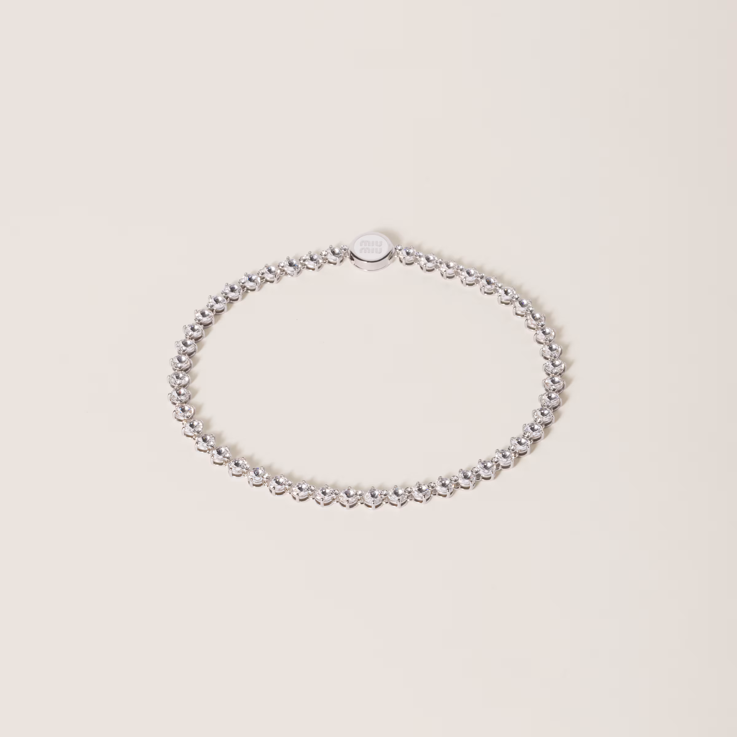 Metal Necklace With Crystals