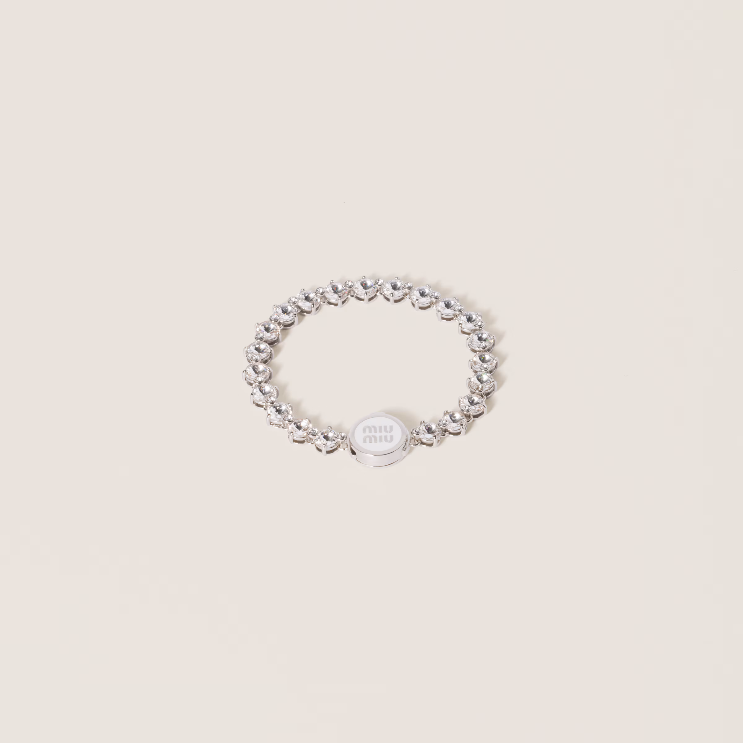 Metal Bracelet With Crystals