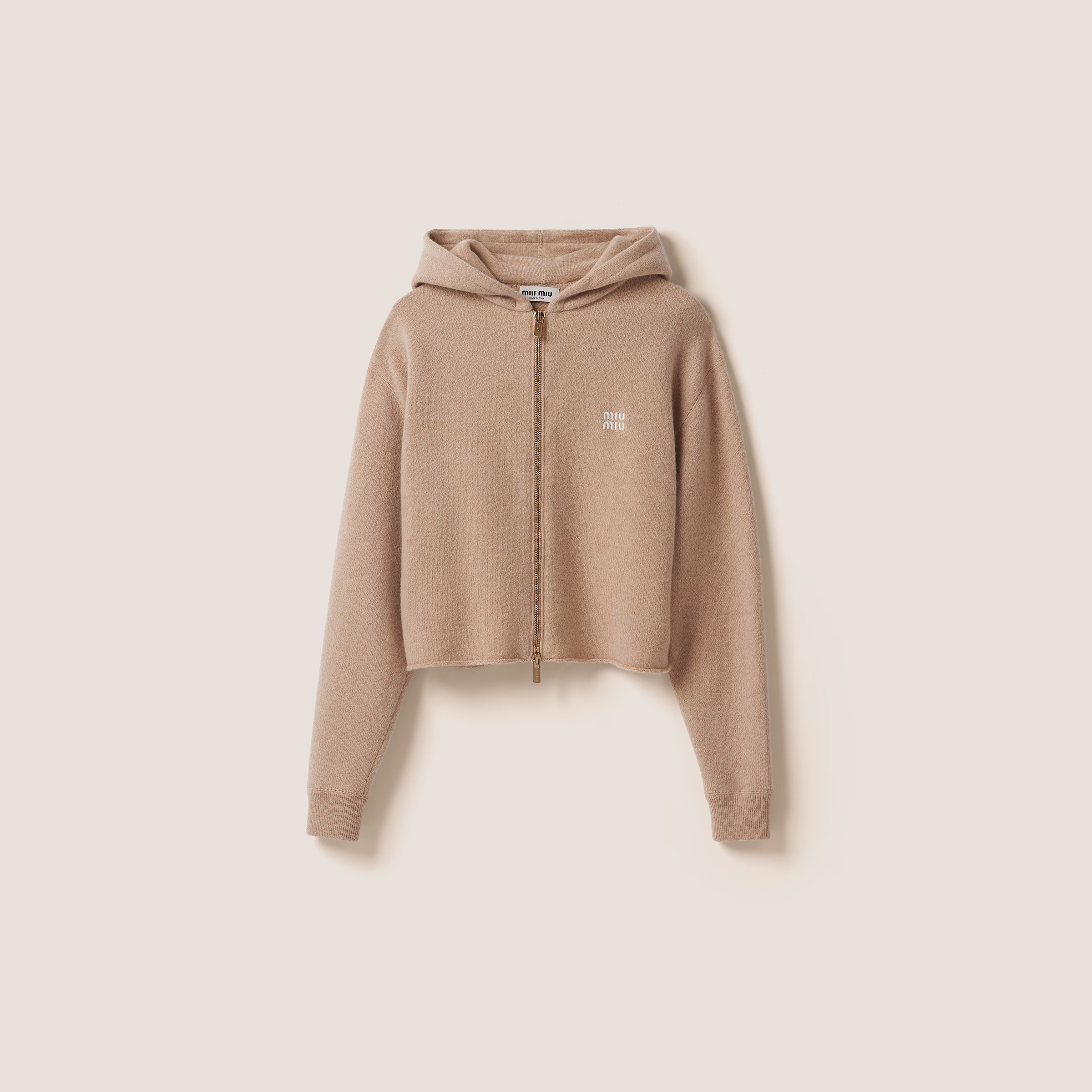Wool And Cashmere Hoodie Jacket