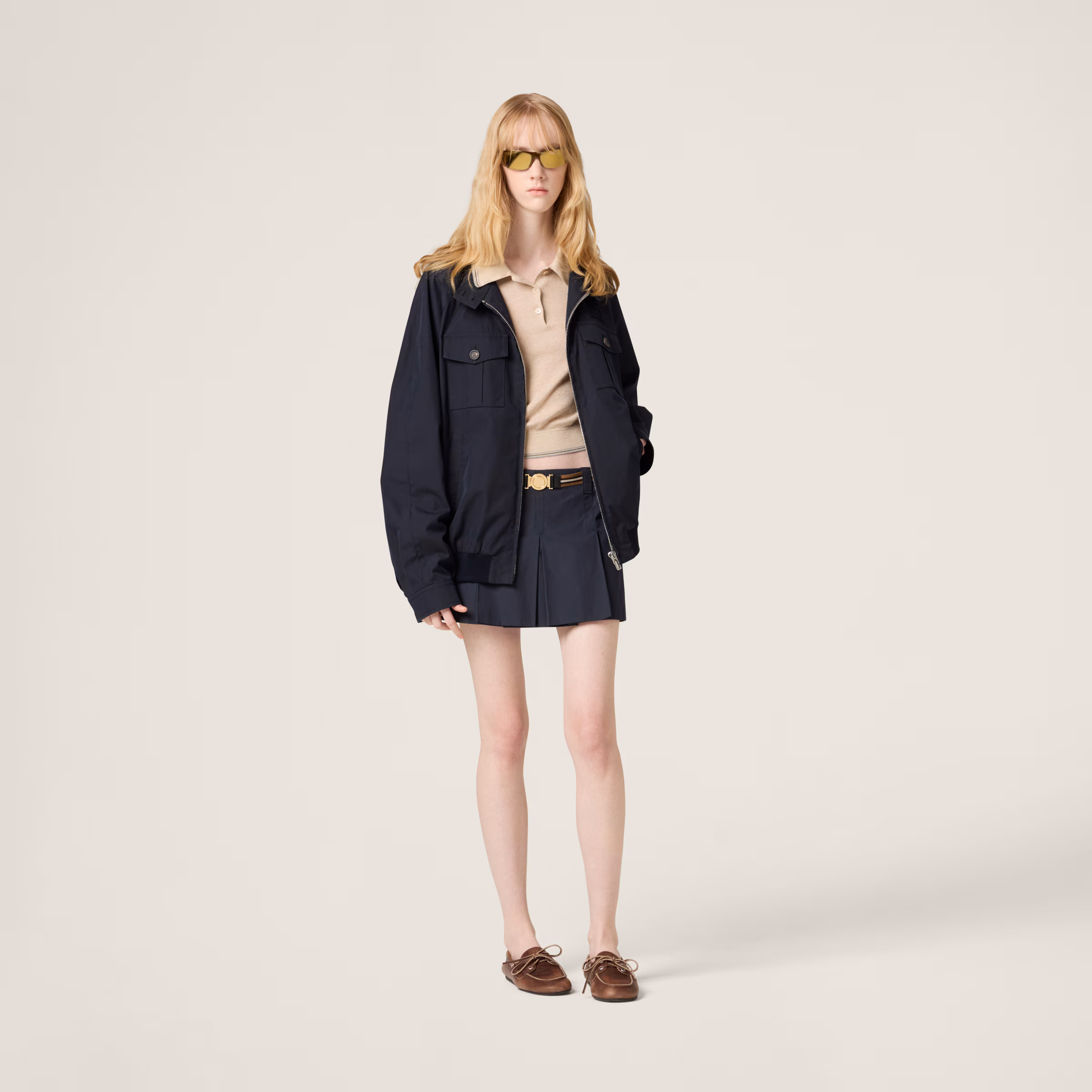 Panama Cotton Miniskirt