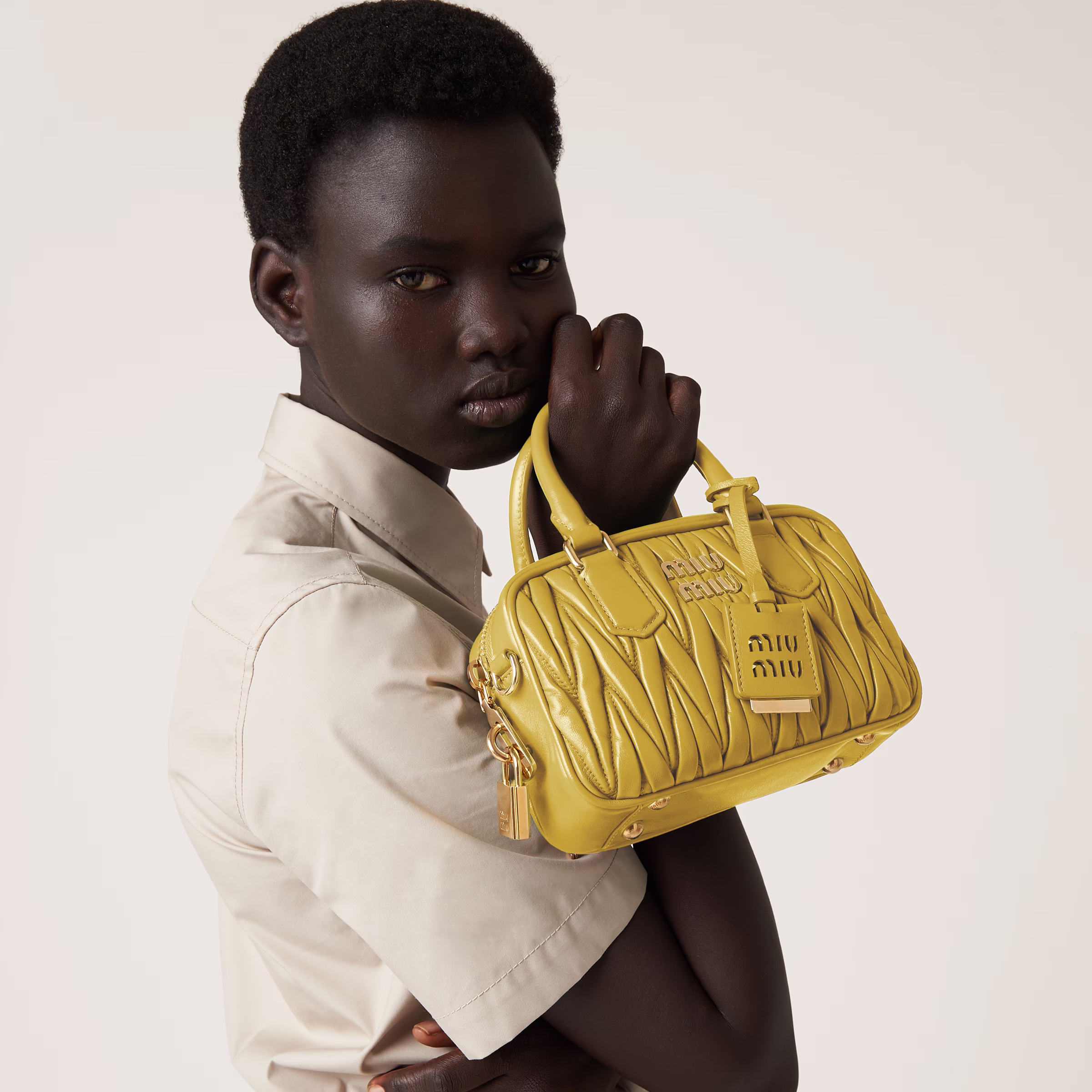 Arcadie Matelassé Nappa Leather Bag