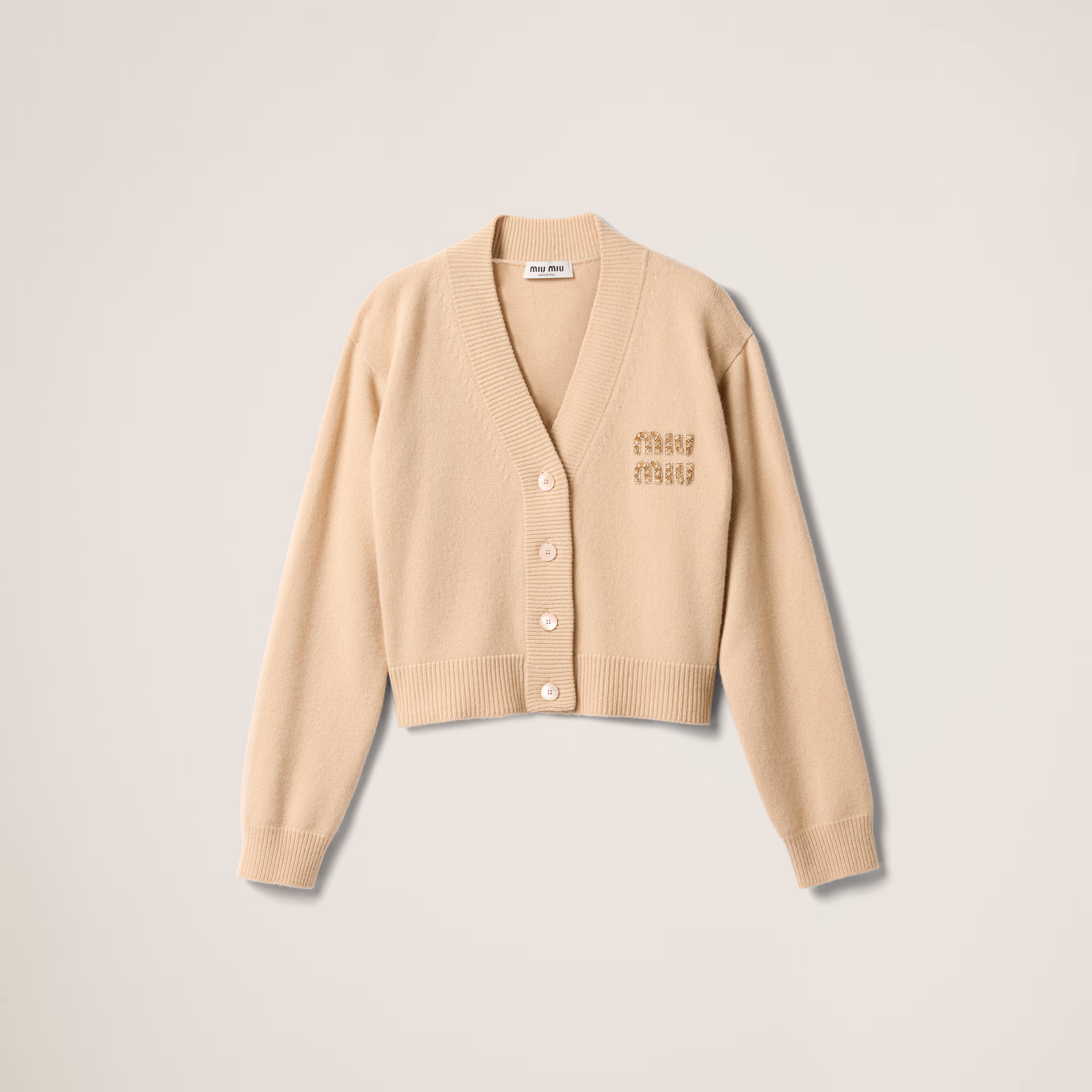 Embroidered Cashmere Cardigan