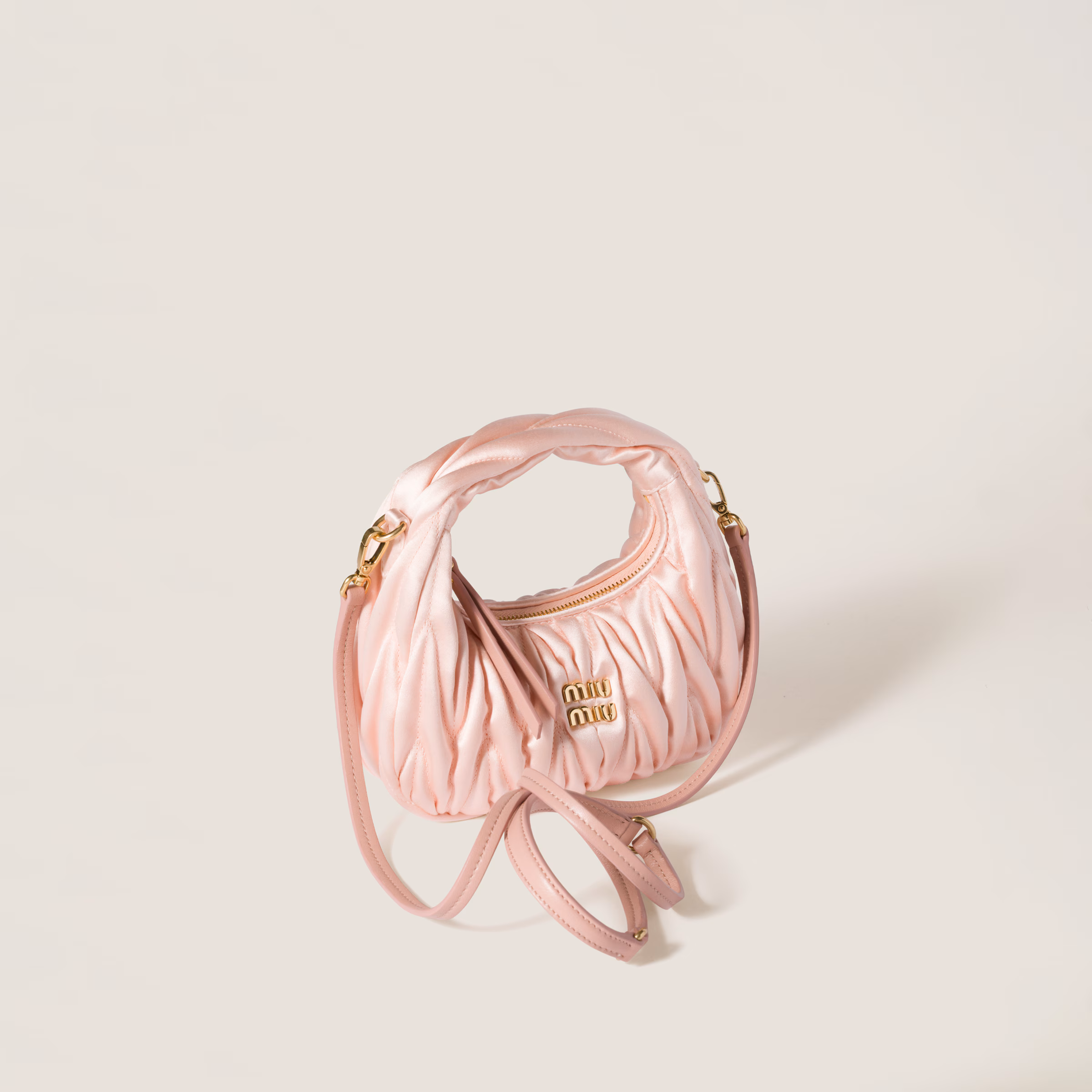 Wander Matelassé Satin Mini-Bag