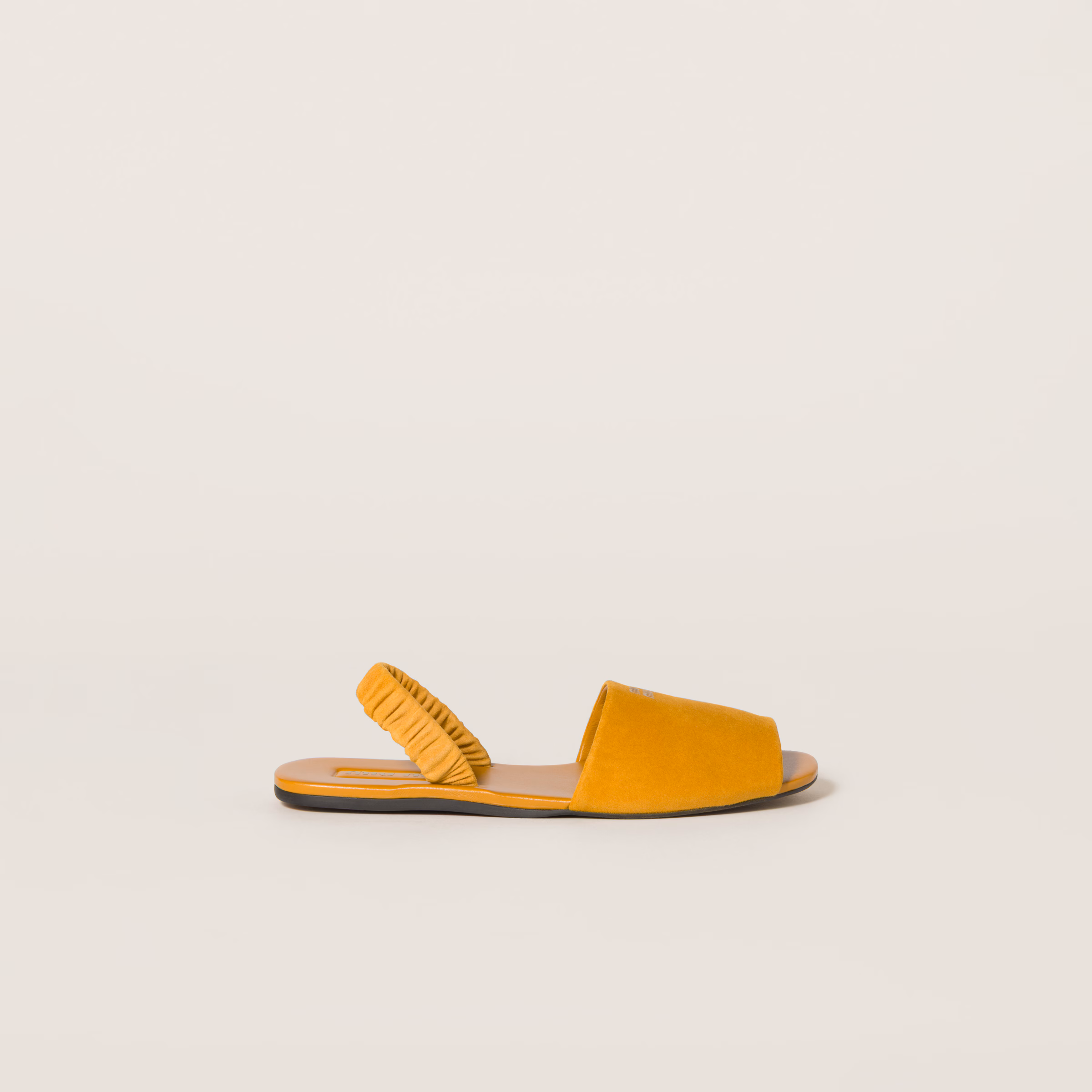 Ruches Suede Sandals