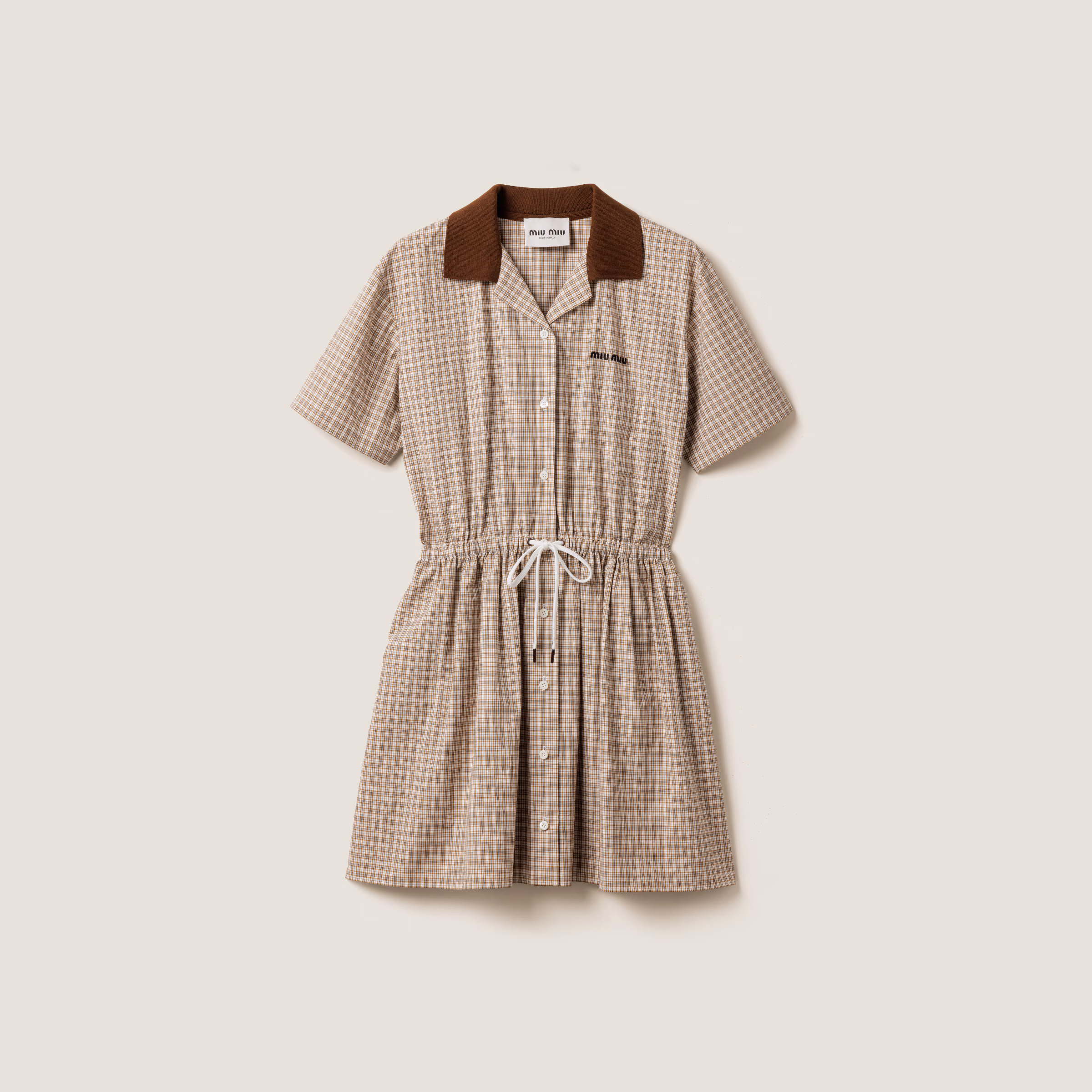 Checked Mini-Dress