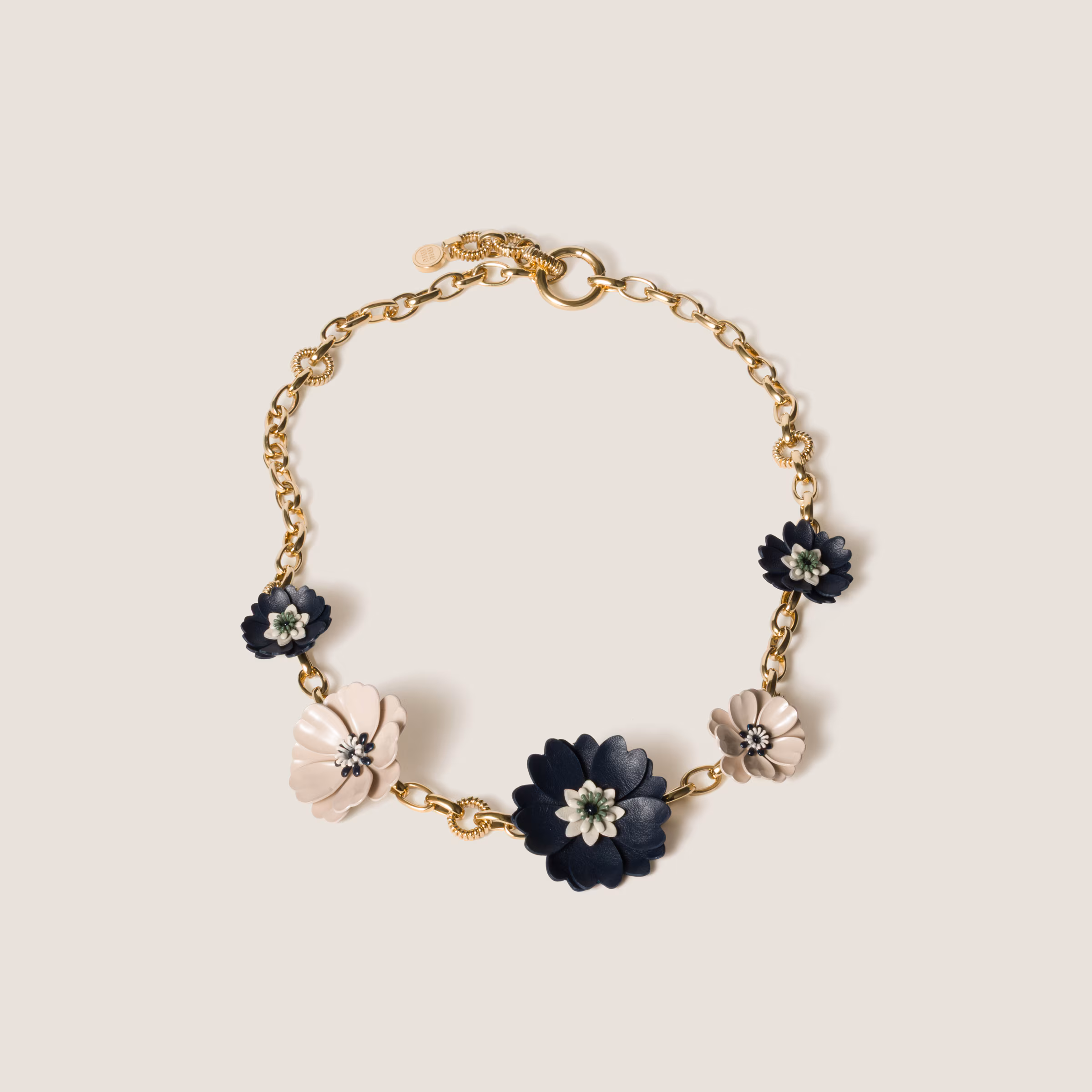 Metal And Pearl Necklace
