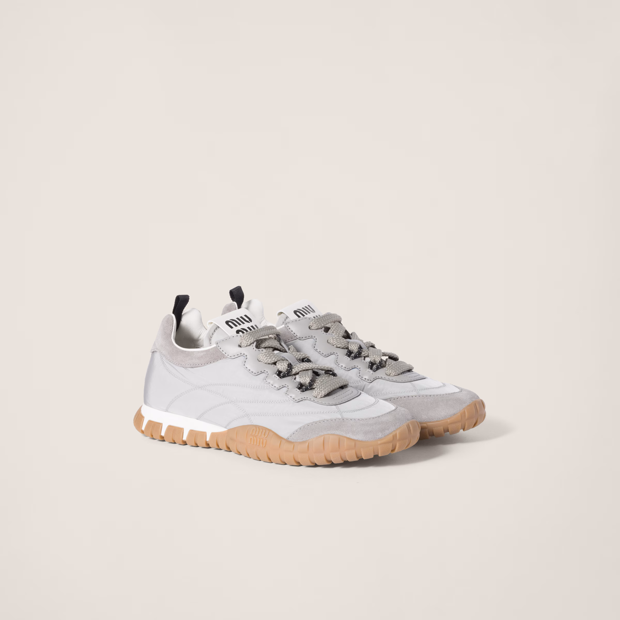 Tyre Technical Fabric And Suede Sneakers